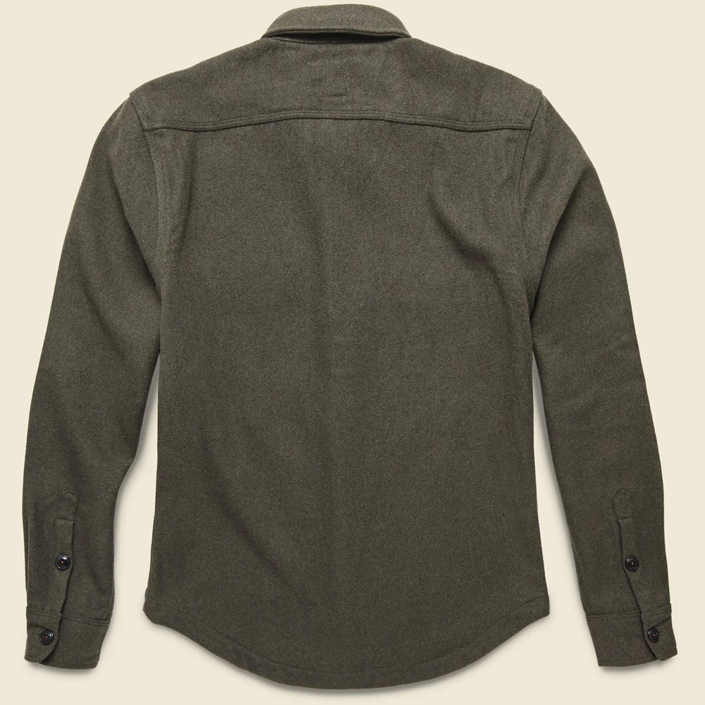 Anvil Shirt Jacket - Green Melton - Image 2
