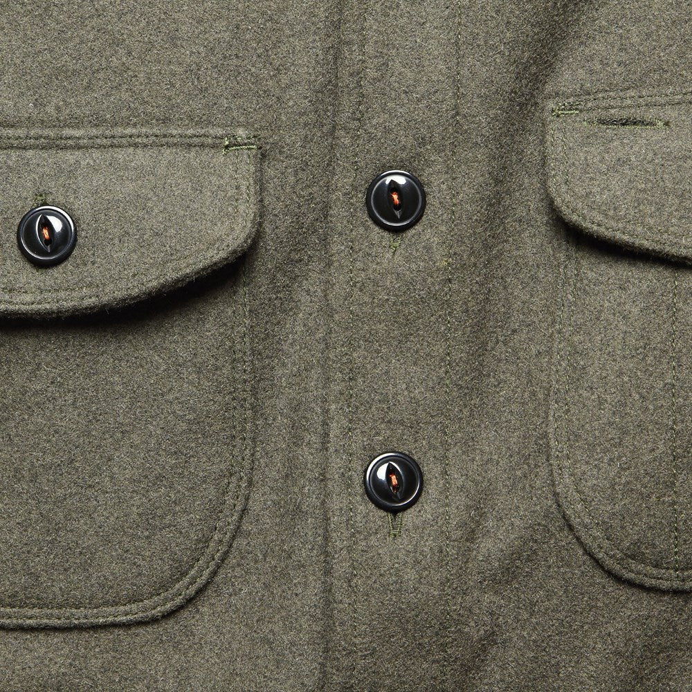 Anvil Shirt Jacket - Green Melton - Image 3