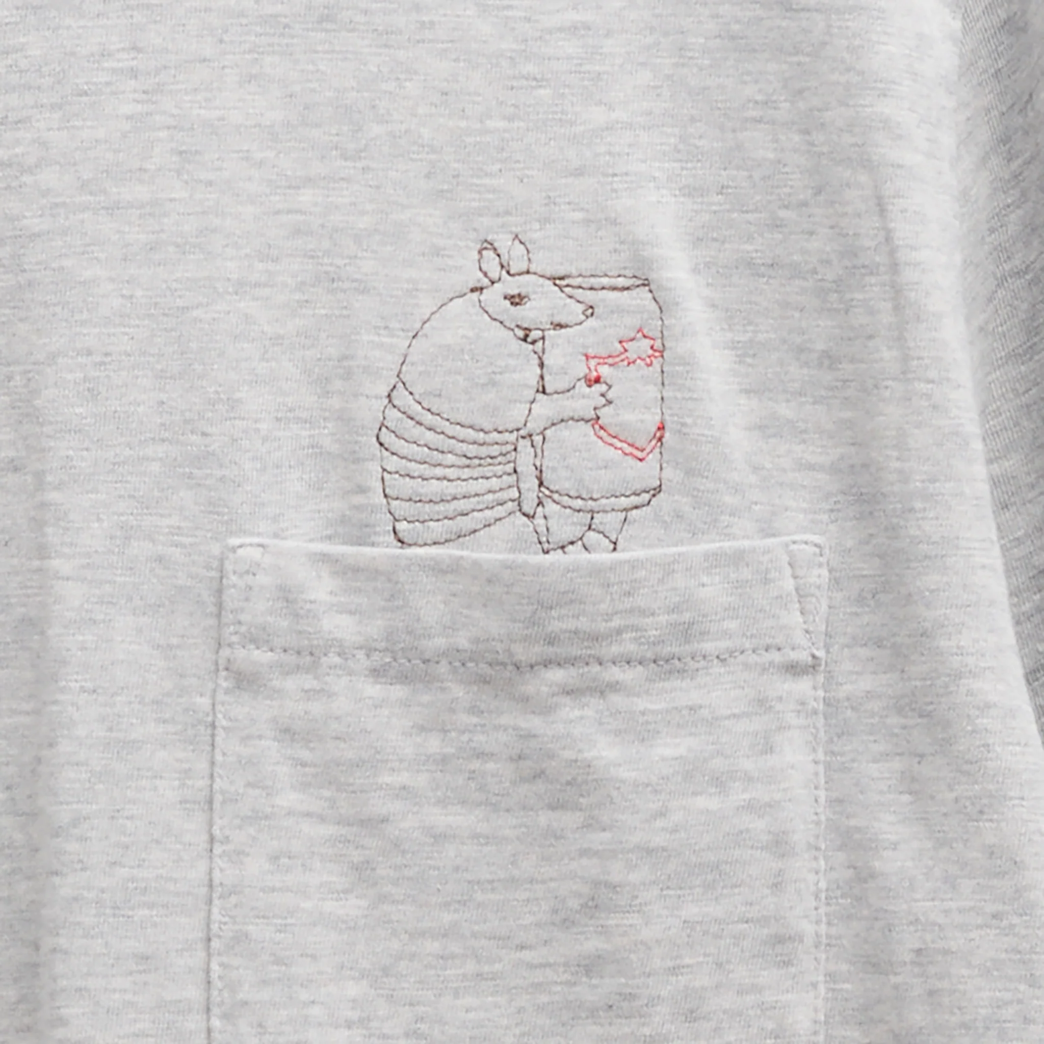 Armadillo Tee - Heather Grey - Image 3
