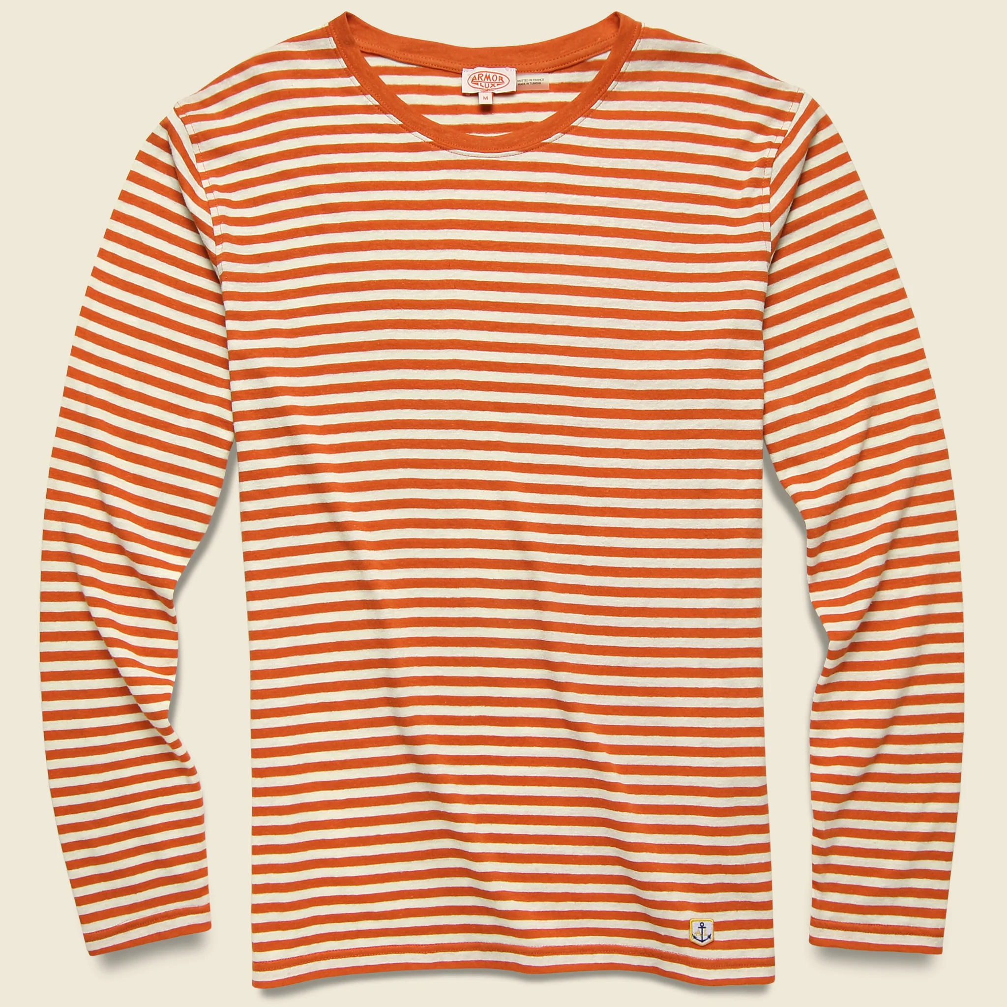 Breton Stripe Tee - Orange