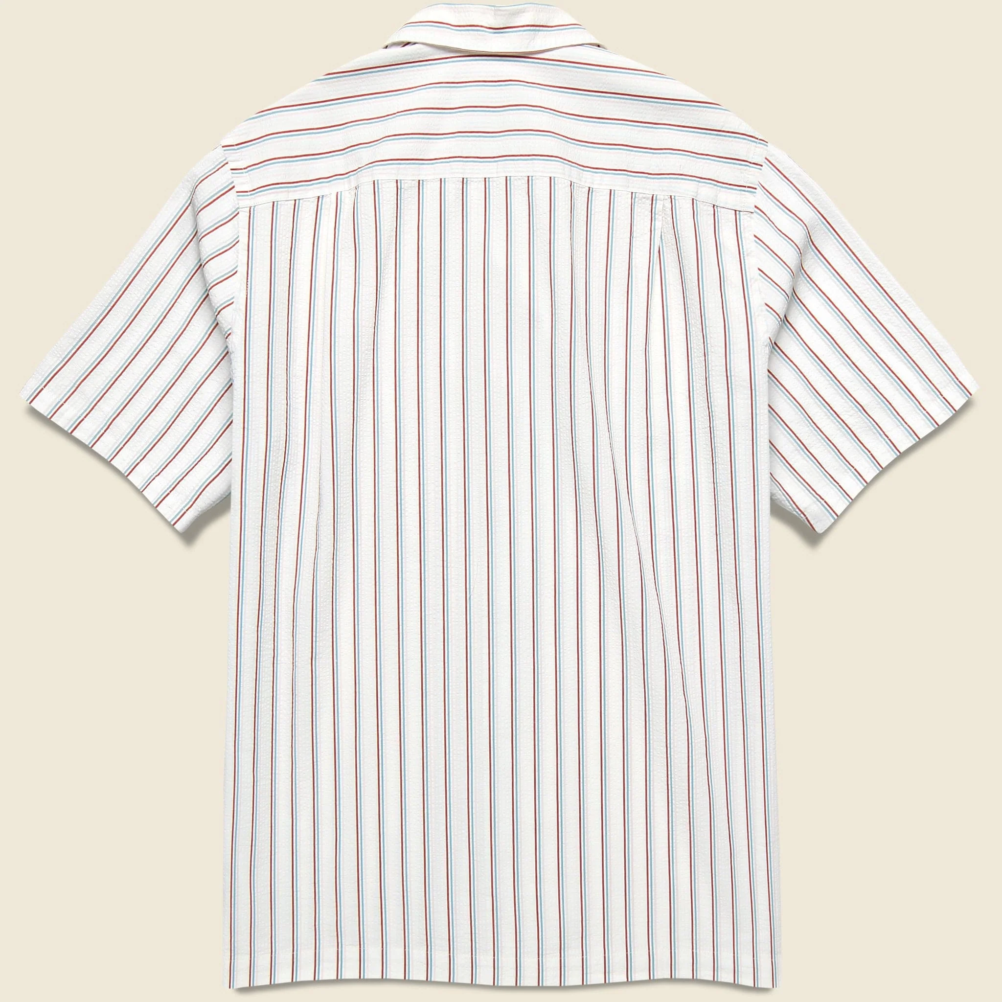Seersucker Camp Shirt - Stripe - Image 2