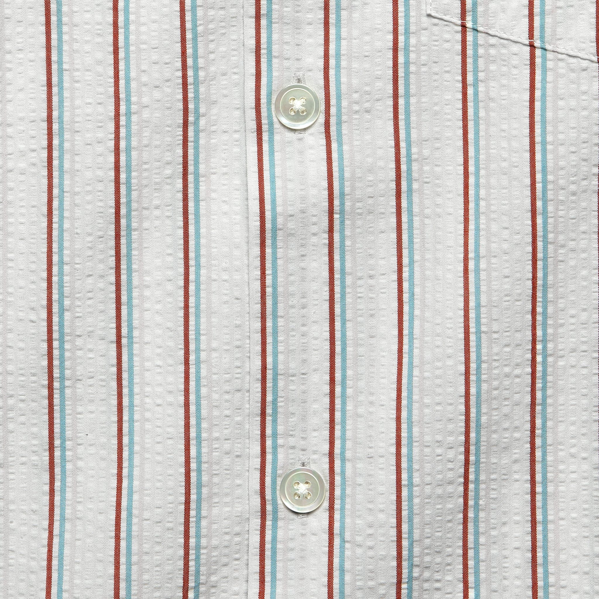 Seersucker Camp Shirt - Stripe - Image 3