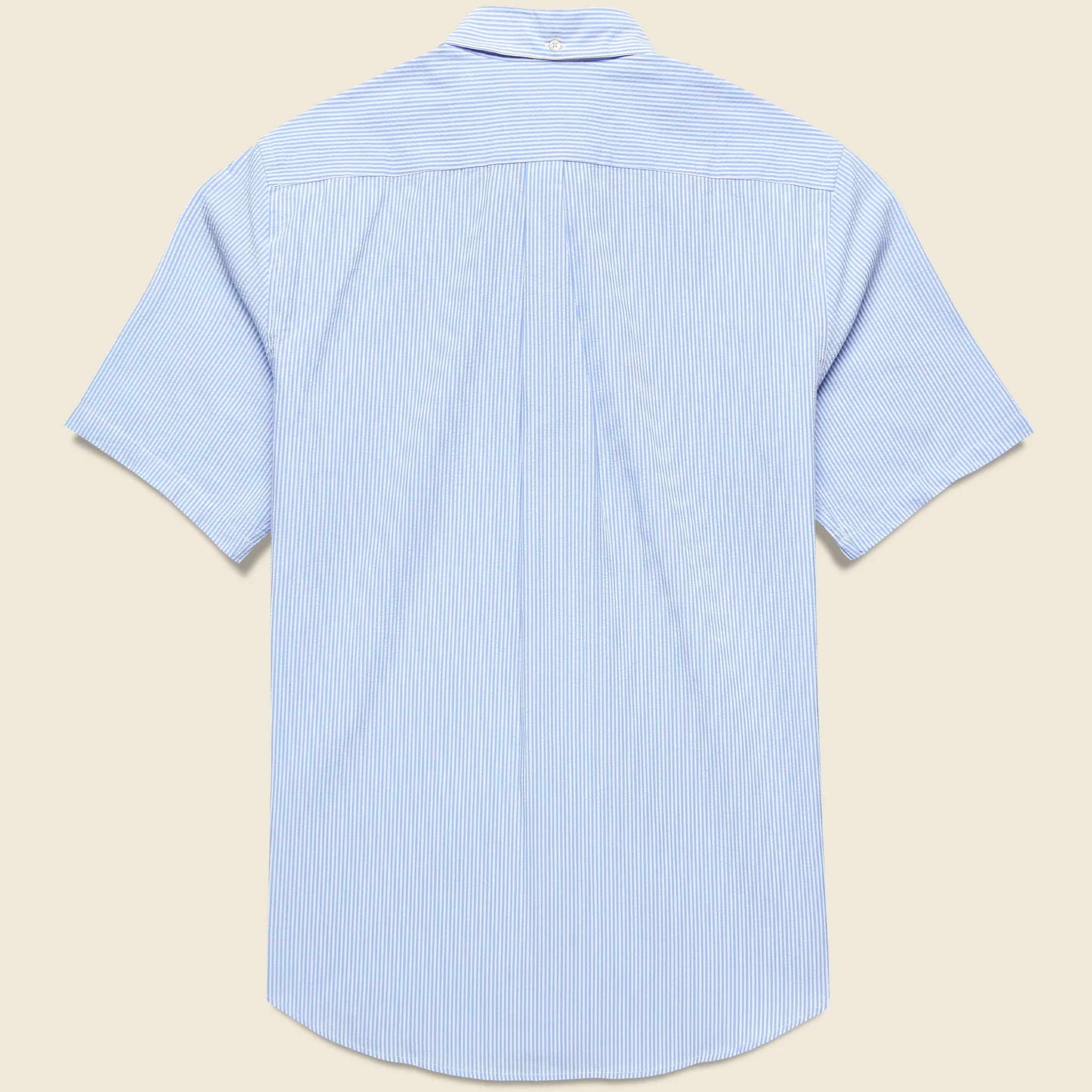 Striped Atlantico Seersucker Shirt - Blue - Image 2