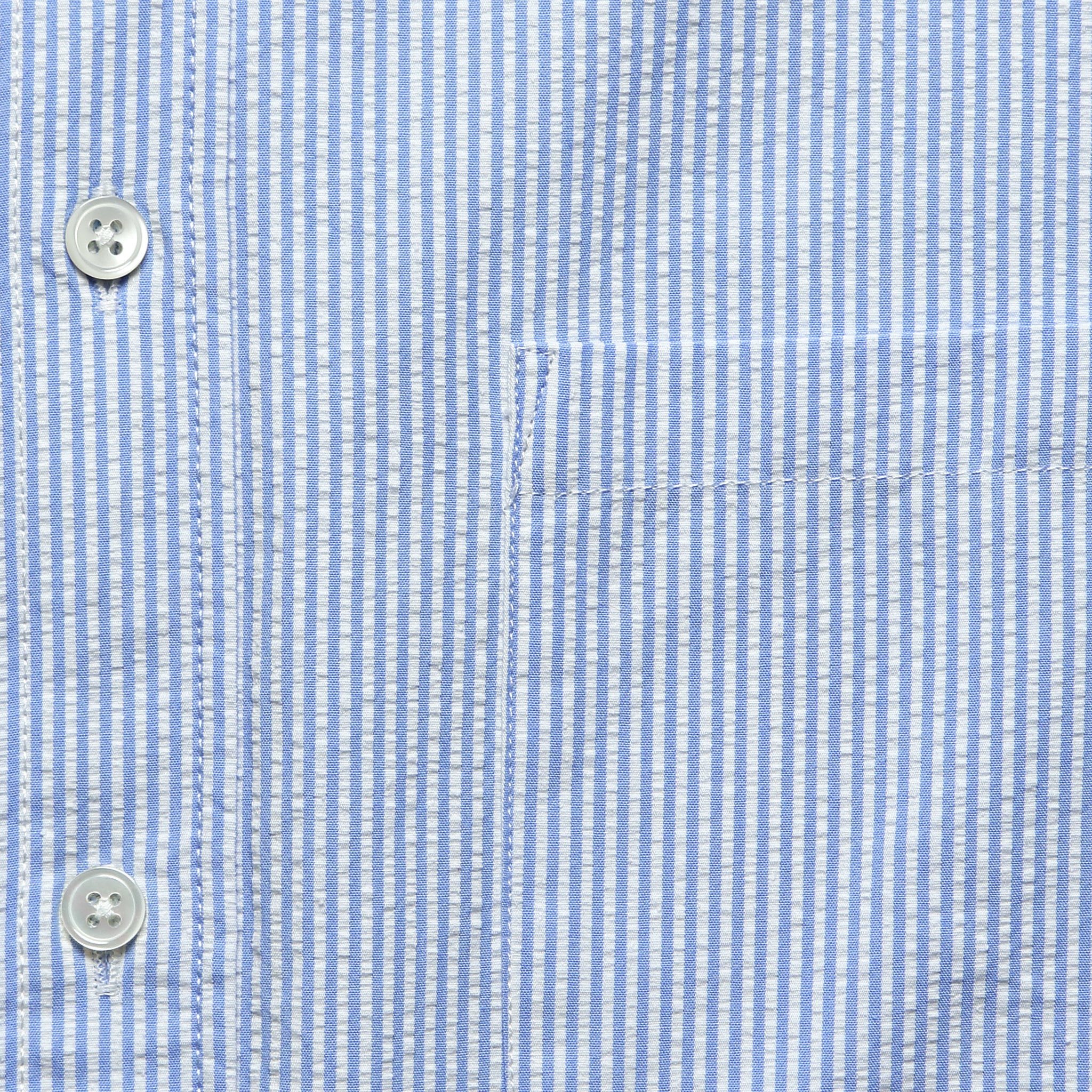 Striped Atlantico Seersucker Shirt - Blue - Image 3
