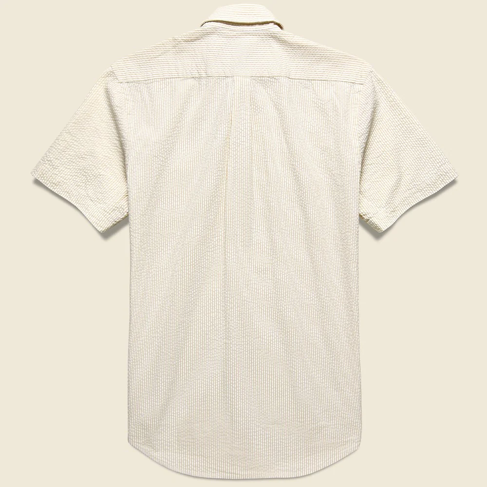 Striped Atlantico Seersucker Shirt - Sand - Image 2
