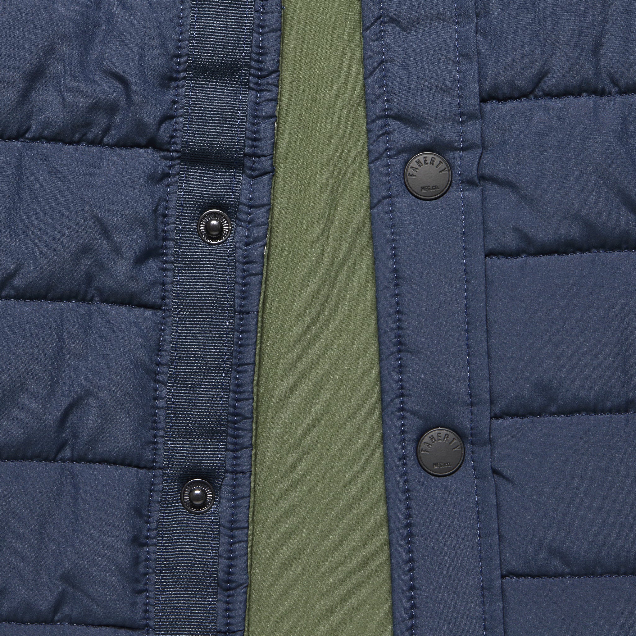 Atmosphere Reversible Shirt Jacket - Olive/Navy - Image 5