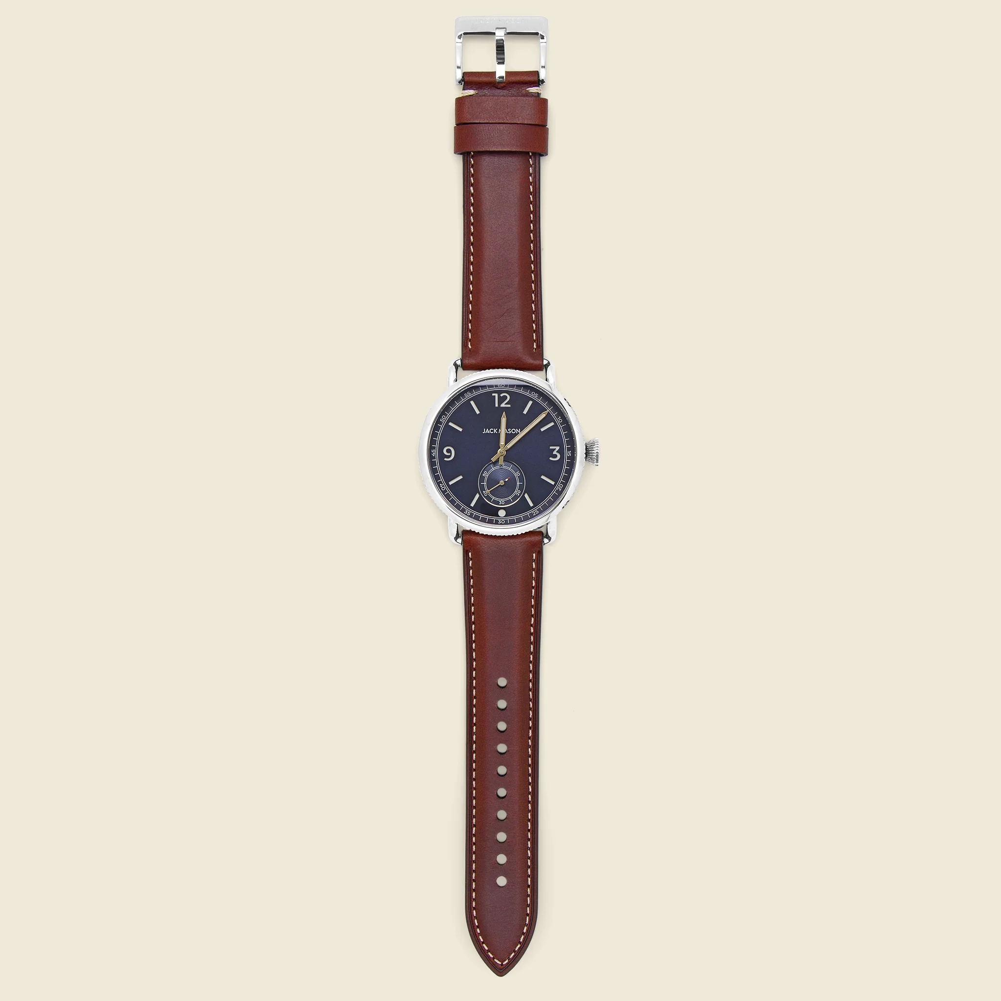 Avigator Multi-Scale Chronograph Aviation Watch 45MM - Navy/Tan - Image 2
