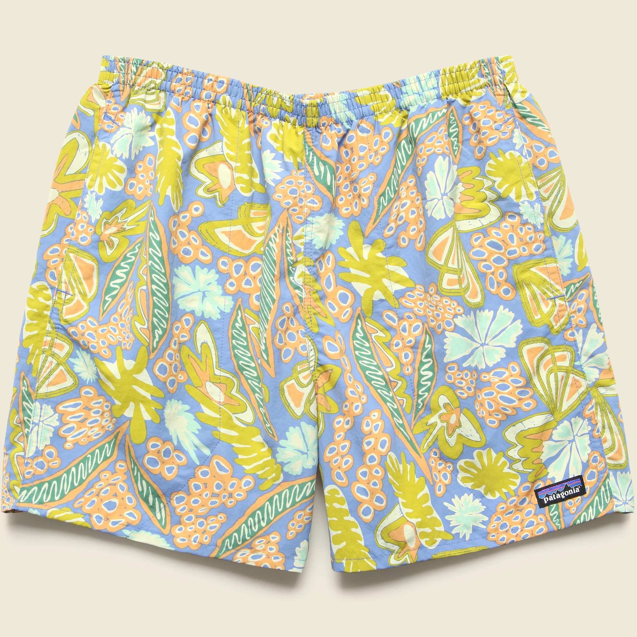 5" Baggies Shorts - Flourish Abundant Blue