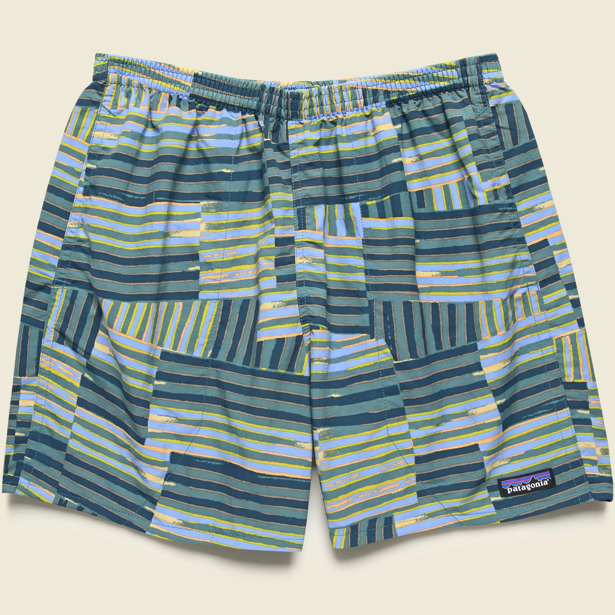 5" Baggies Shorts - Quilty Fitz Wetland Blue