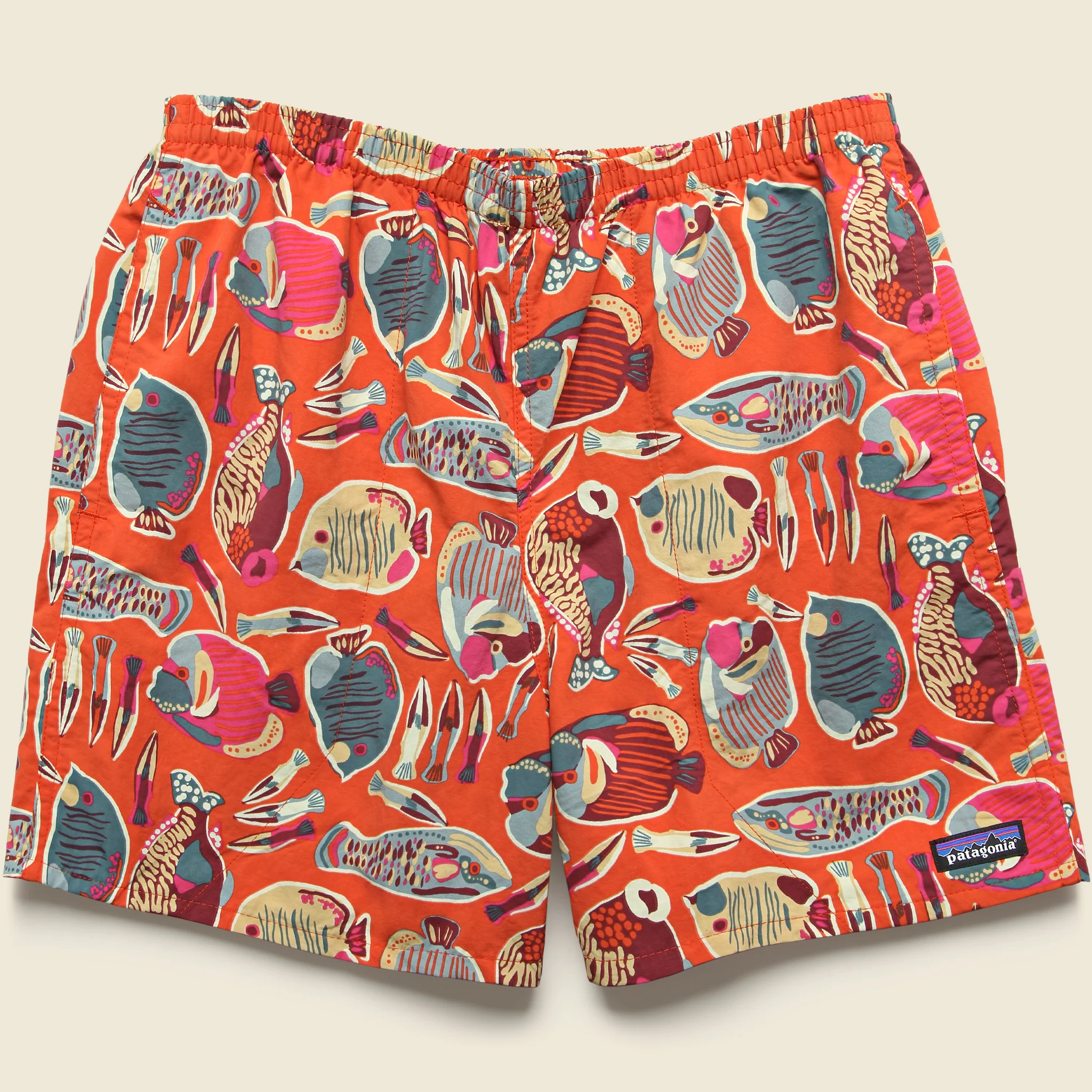 5" Baggies Shorts - Wrasse Pollinator Orange