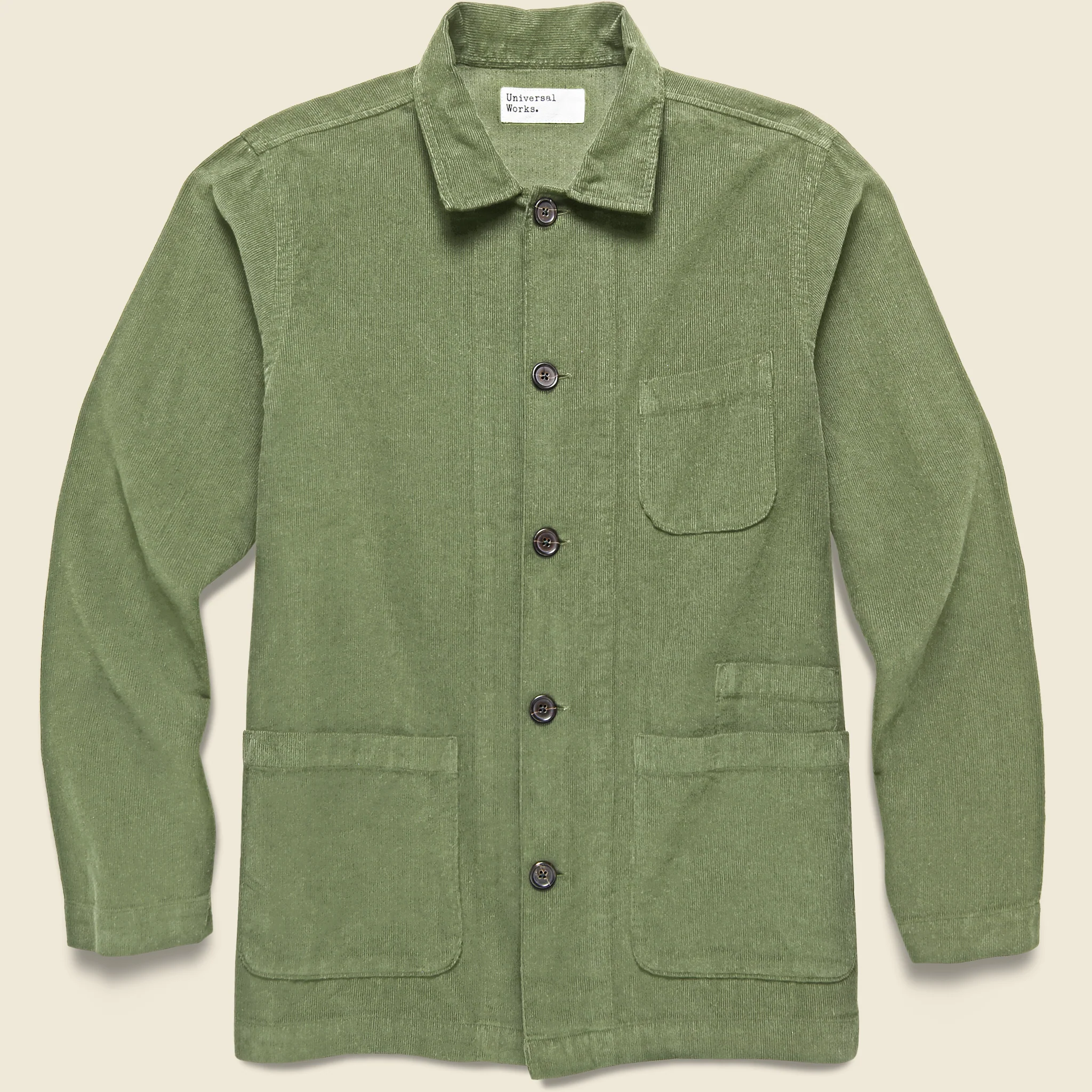 Bakers Fine Cord Overshirt - Olive