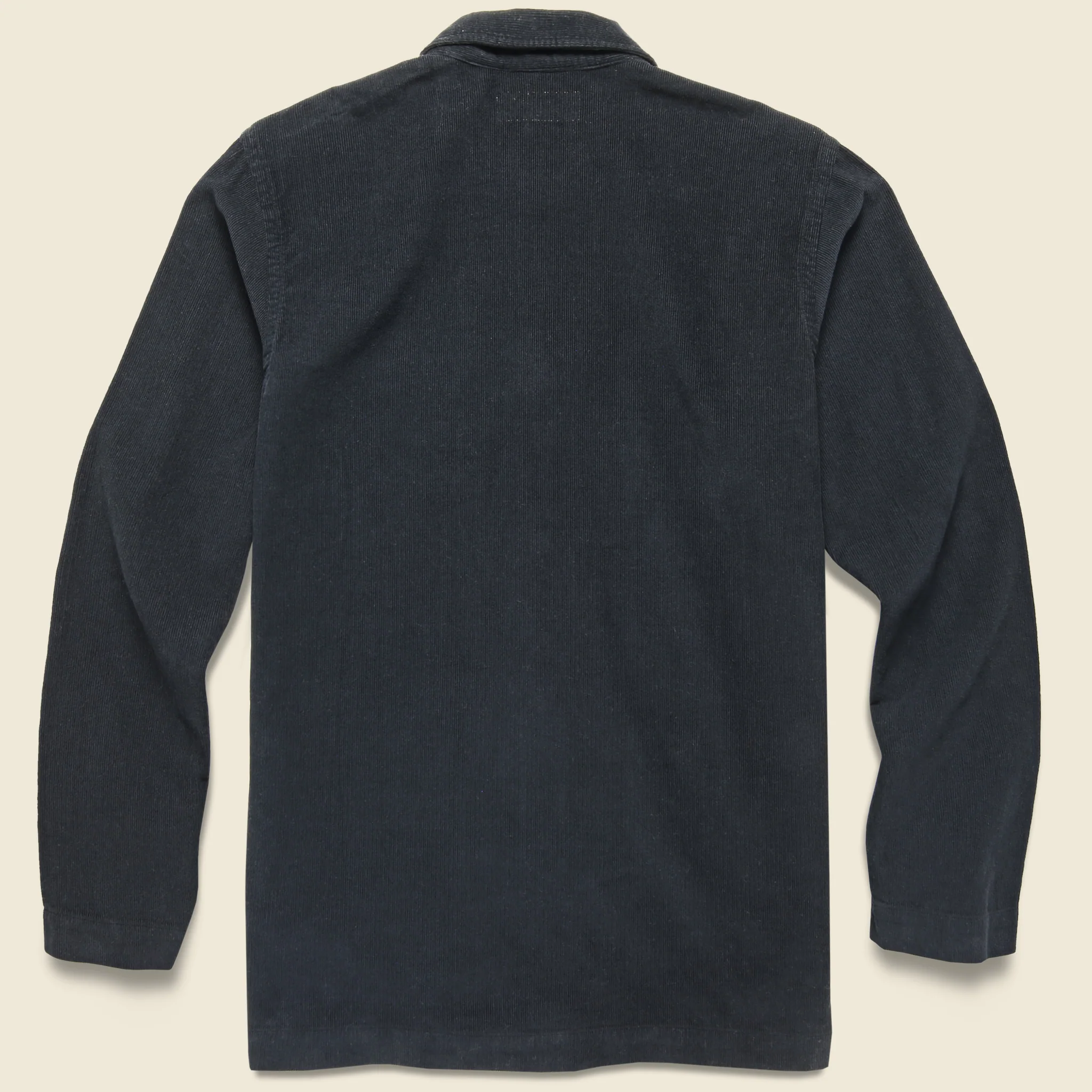 Bakers Overshirt - Black Fine Cord - Image 2