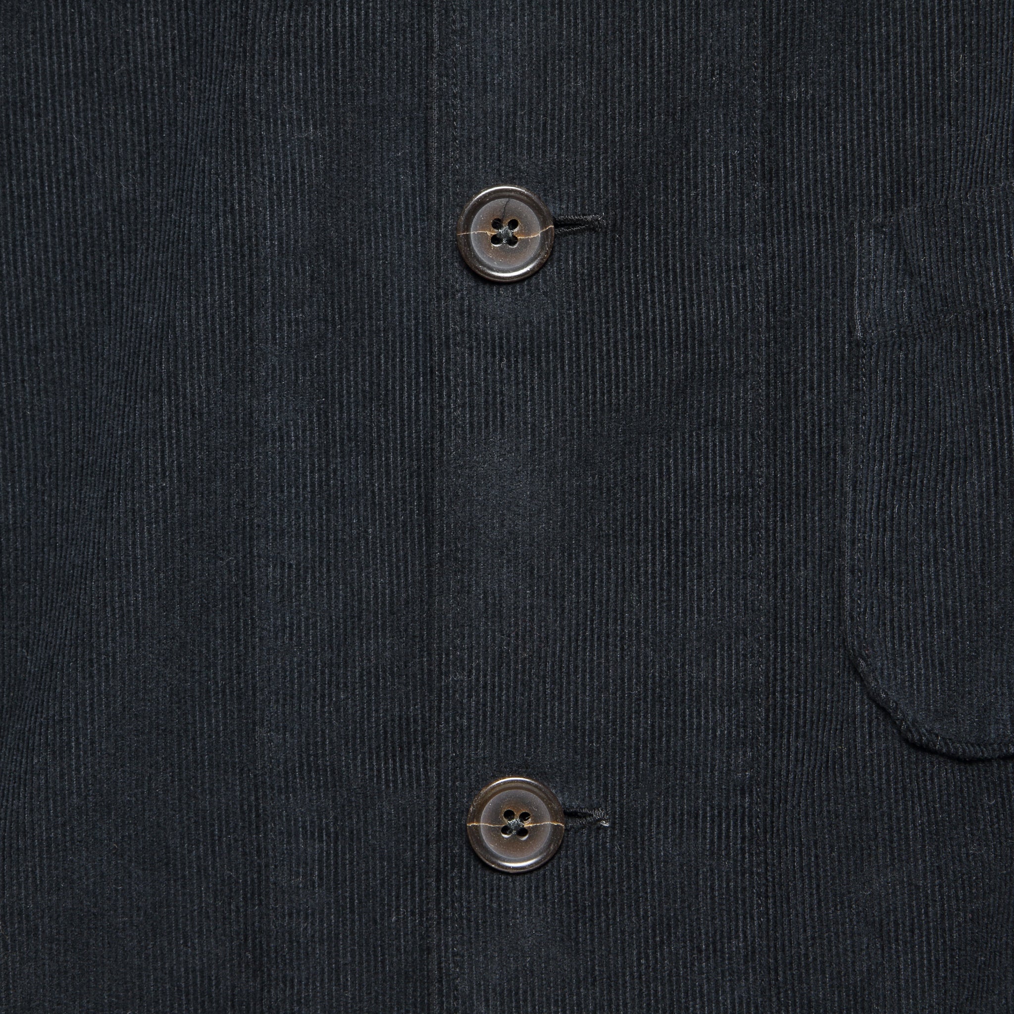 Bakers Overshirt - Black Fine Cord - Image 3