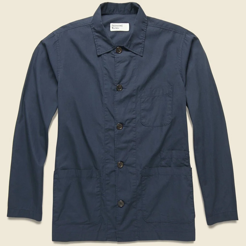 Bakers Poplin Overshirt - Navy