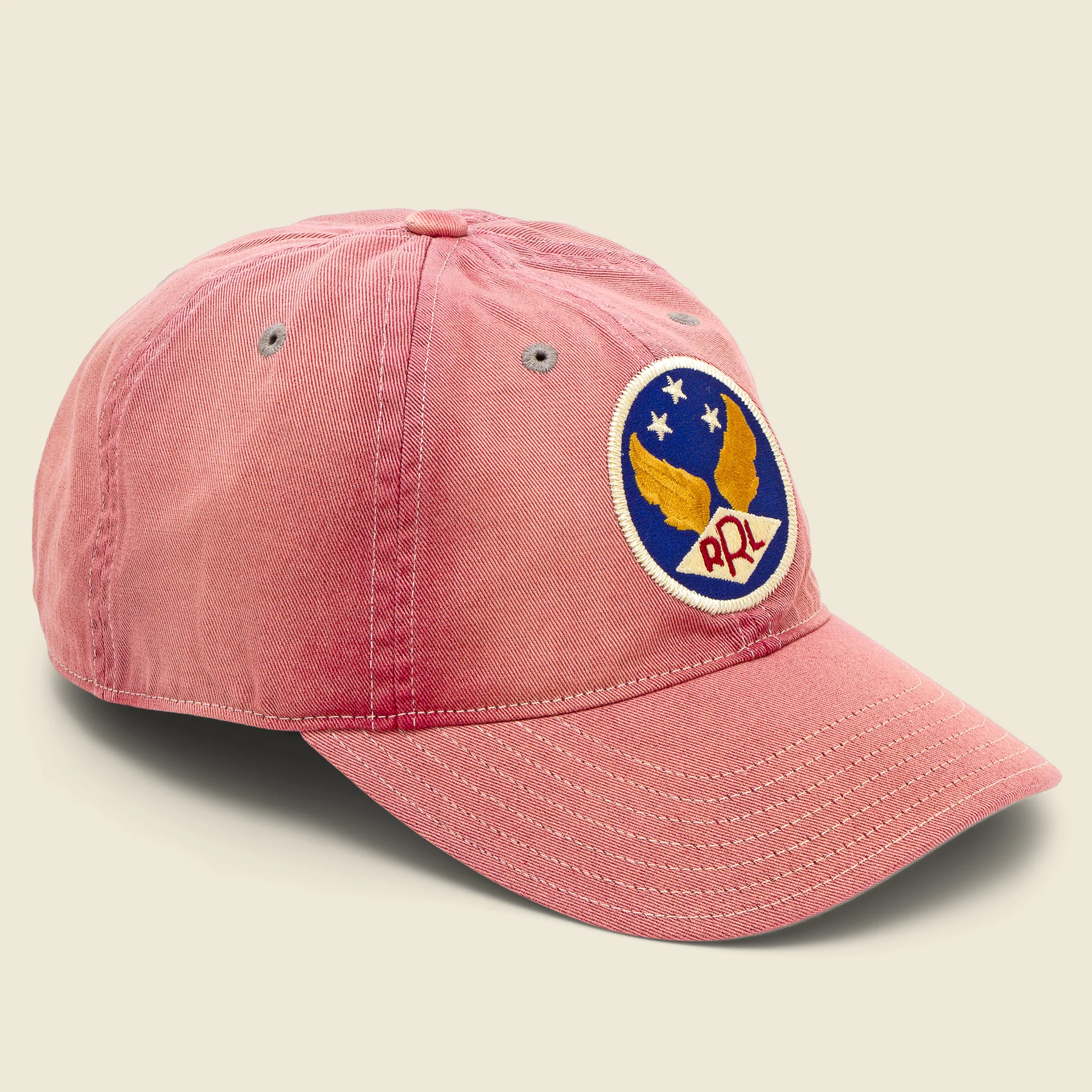 Garment-Dyed Twill Ball Cap - Faded Red
