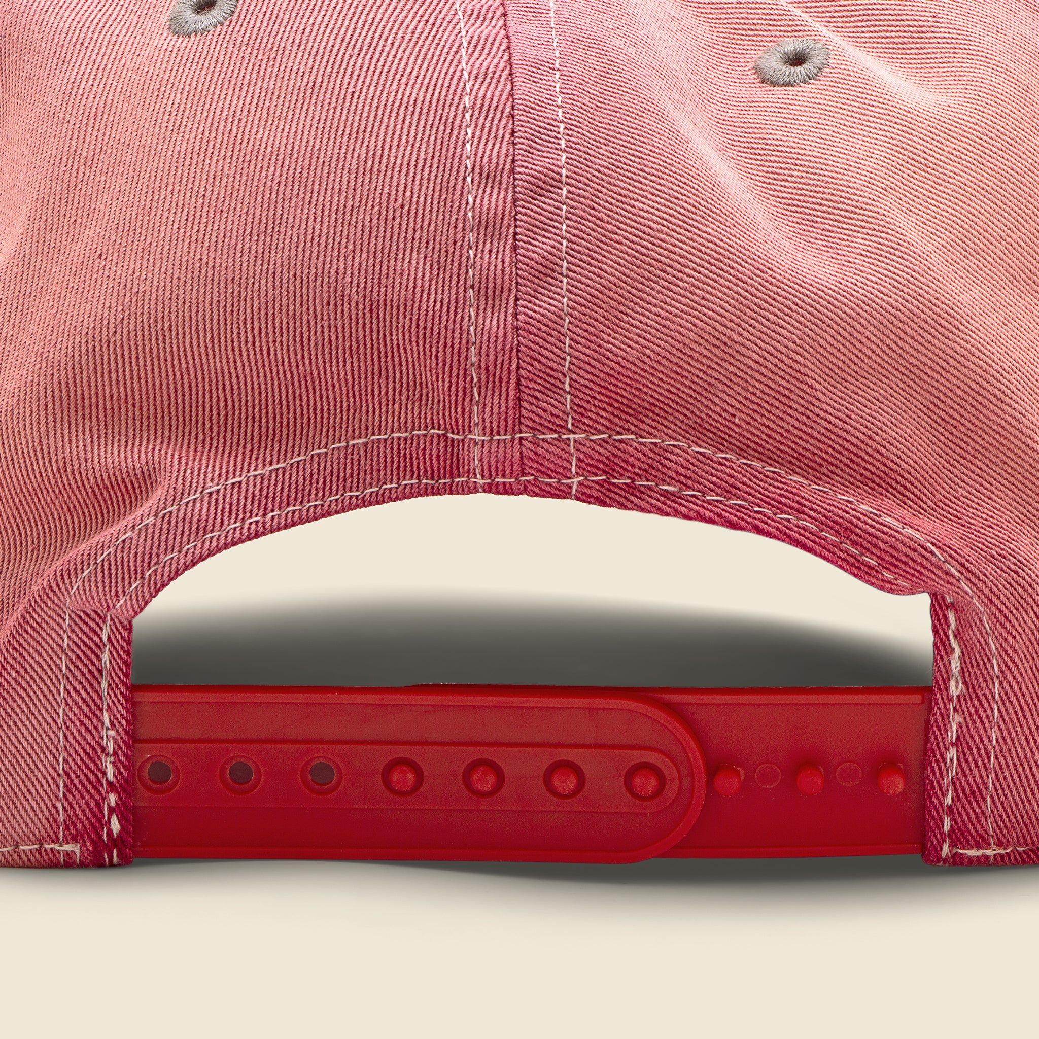 Garment-Dyed Twill Ball Cap - Faded Red - Image 2