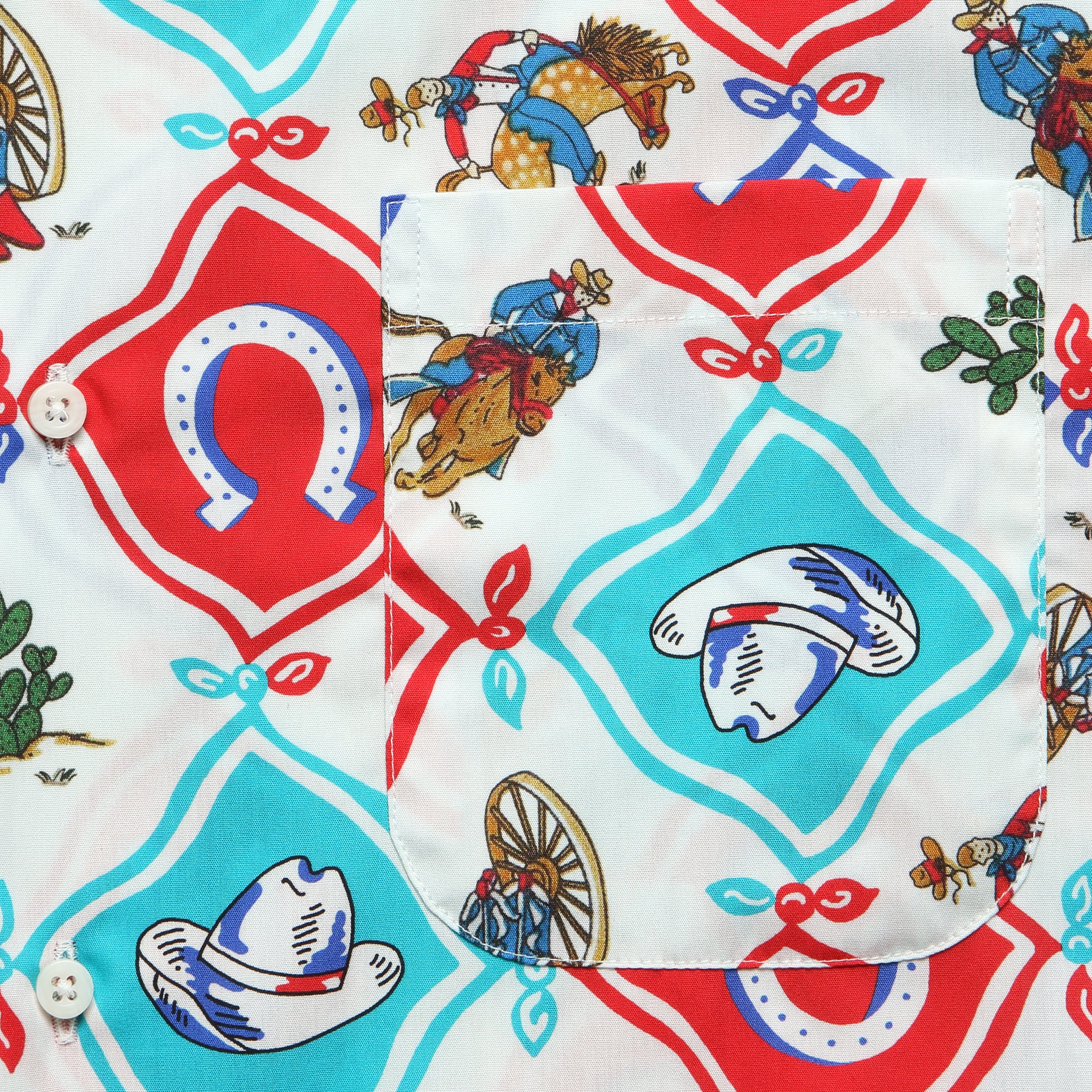 Bandana Cowboy Shirt - White Multi - Image 3