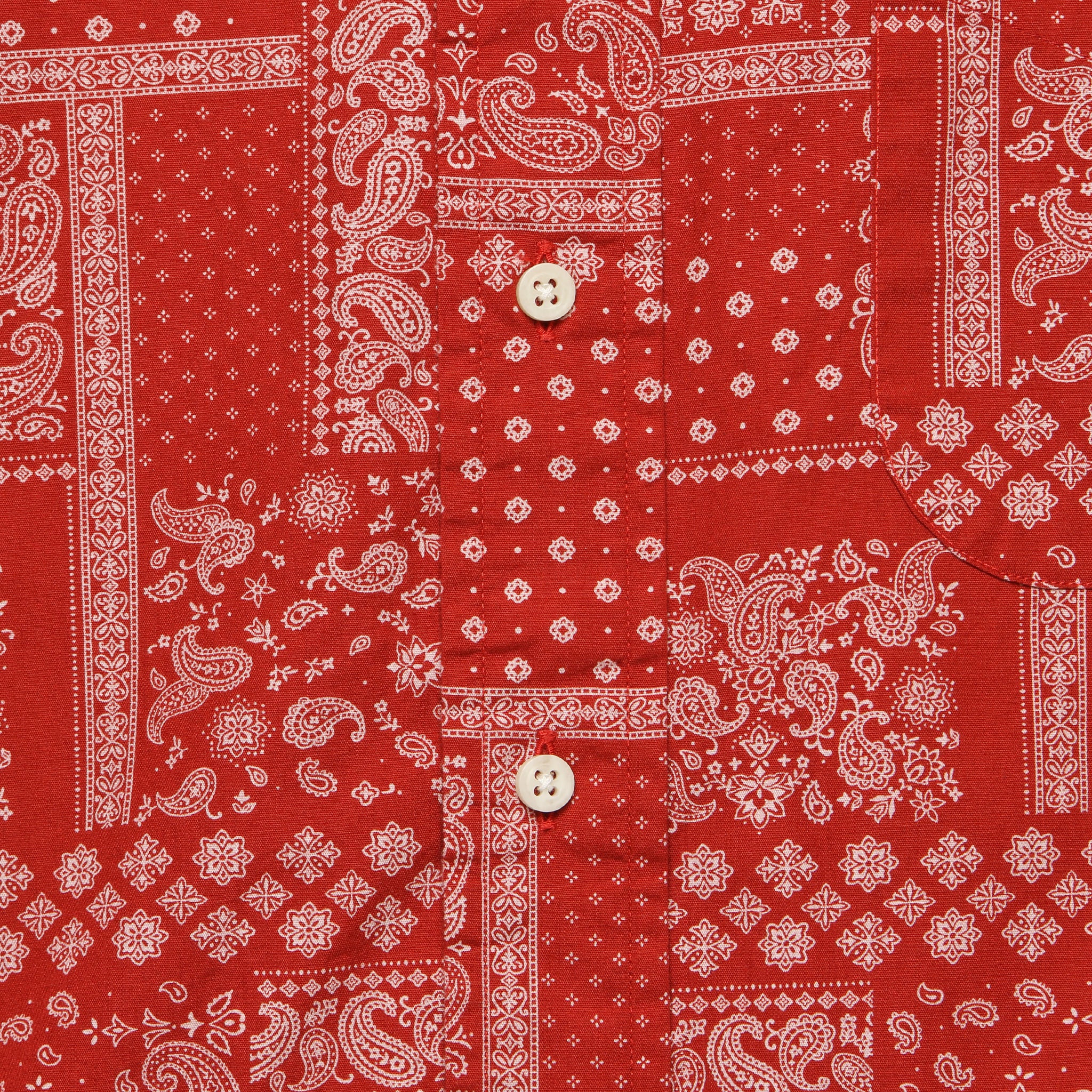 Bandana Print Shirt - Red - Image 3