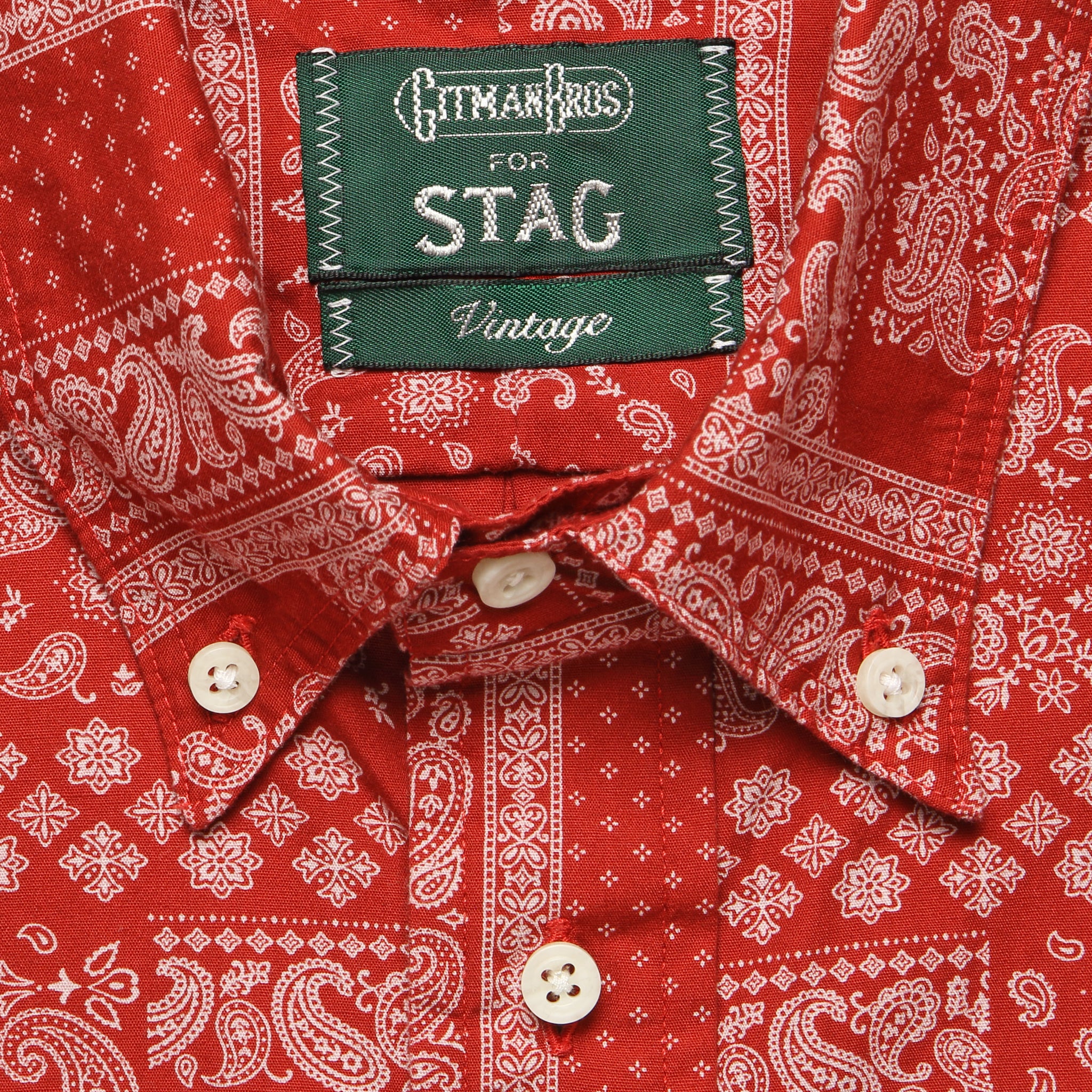 Bandana Print Shirt - Red - Image 4