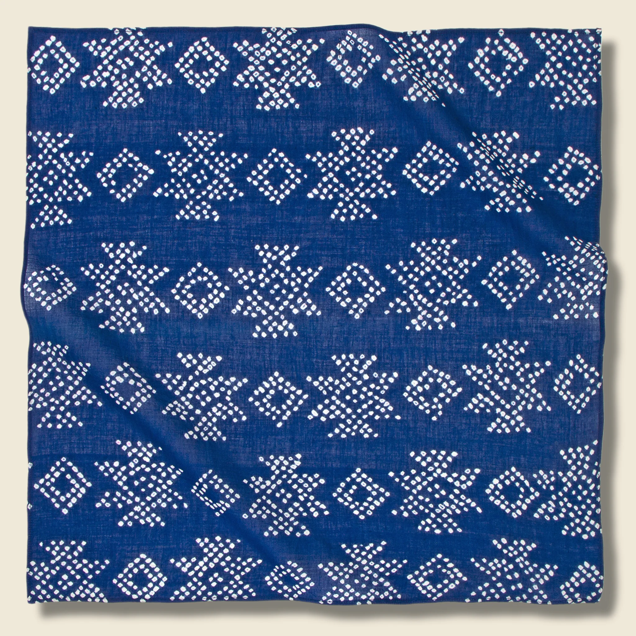 Bandhani Bandana  - Indigo Geo Dot