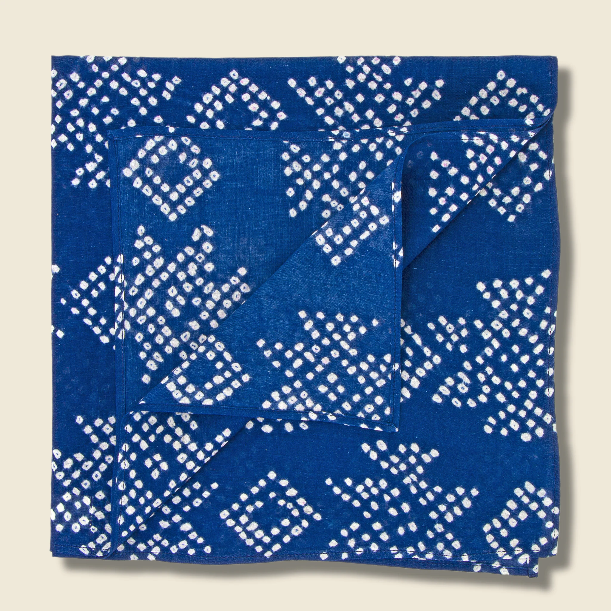 Bandhani Bandana  - Indigo Geo Dot - Image 2