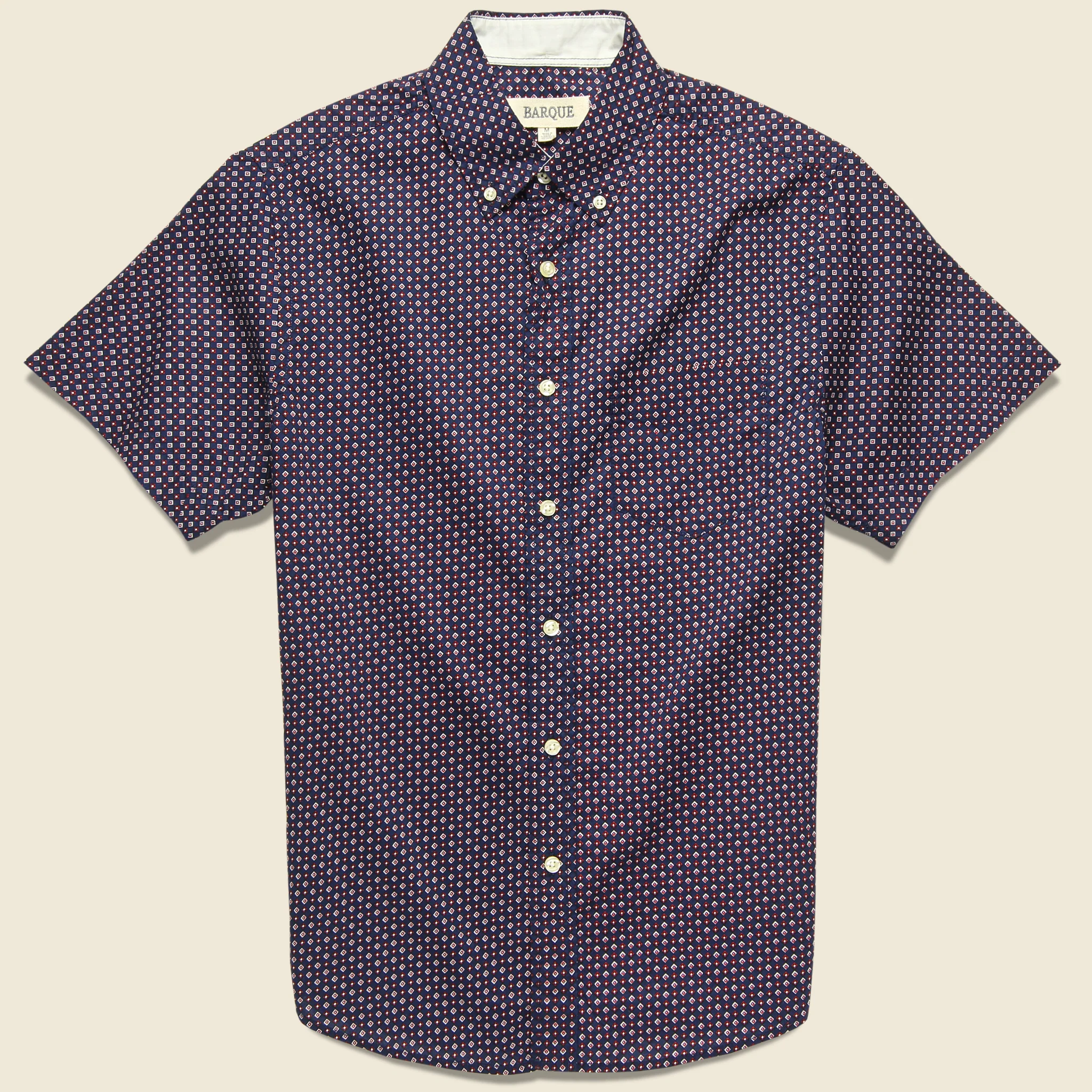 Geo Textured Shirt - Navy