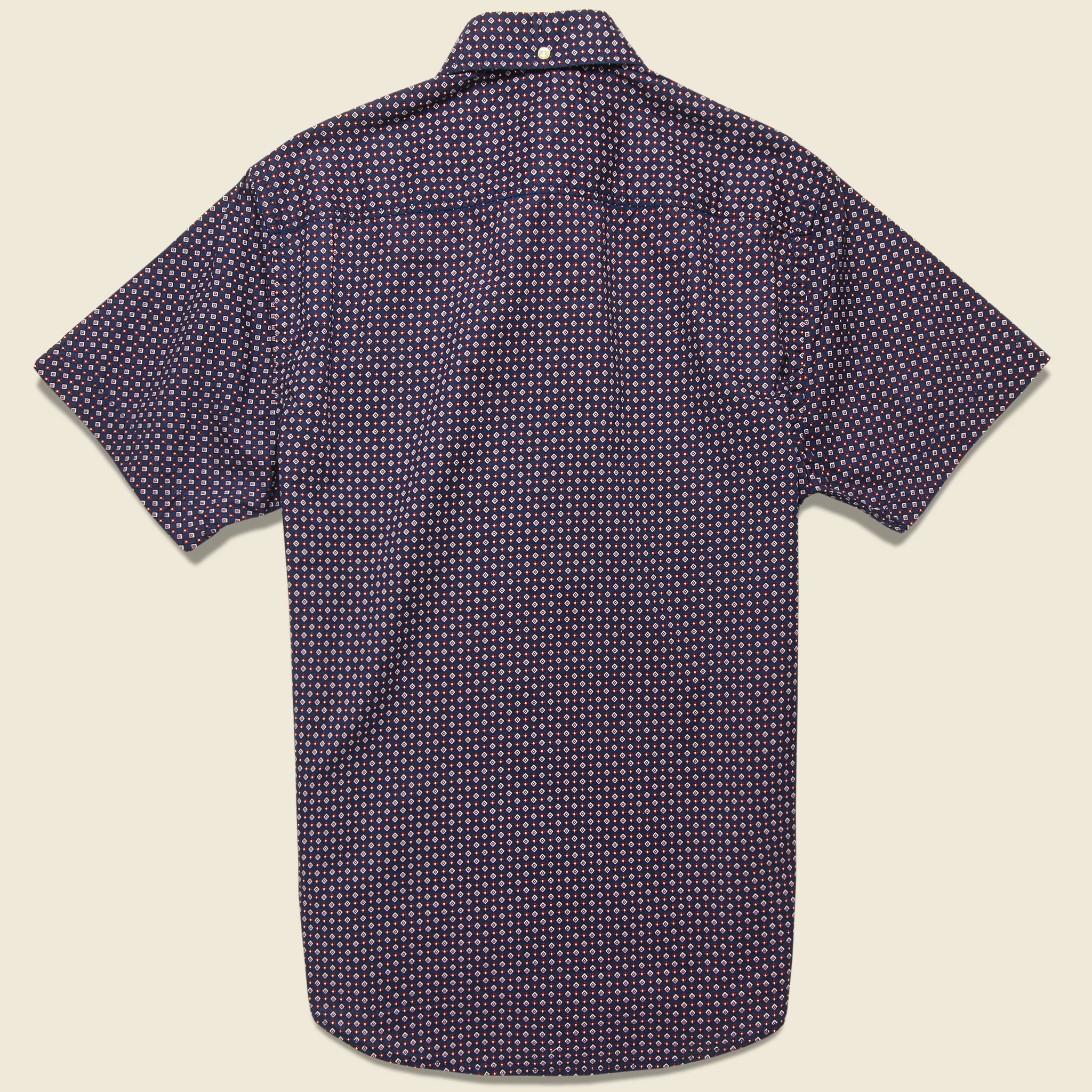 Geo Textured Shirt - Navy - Image 2