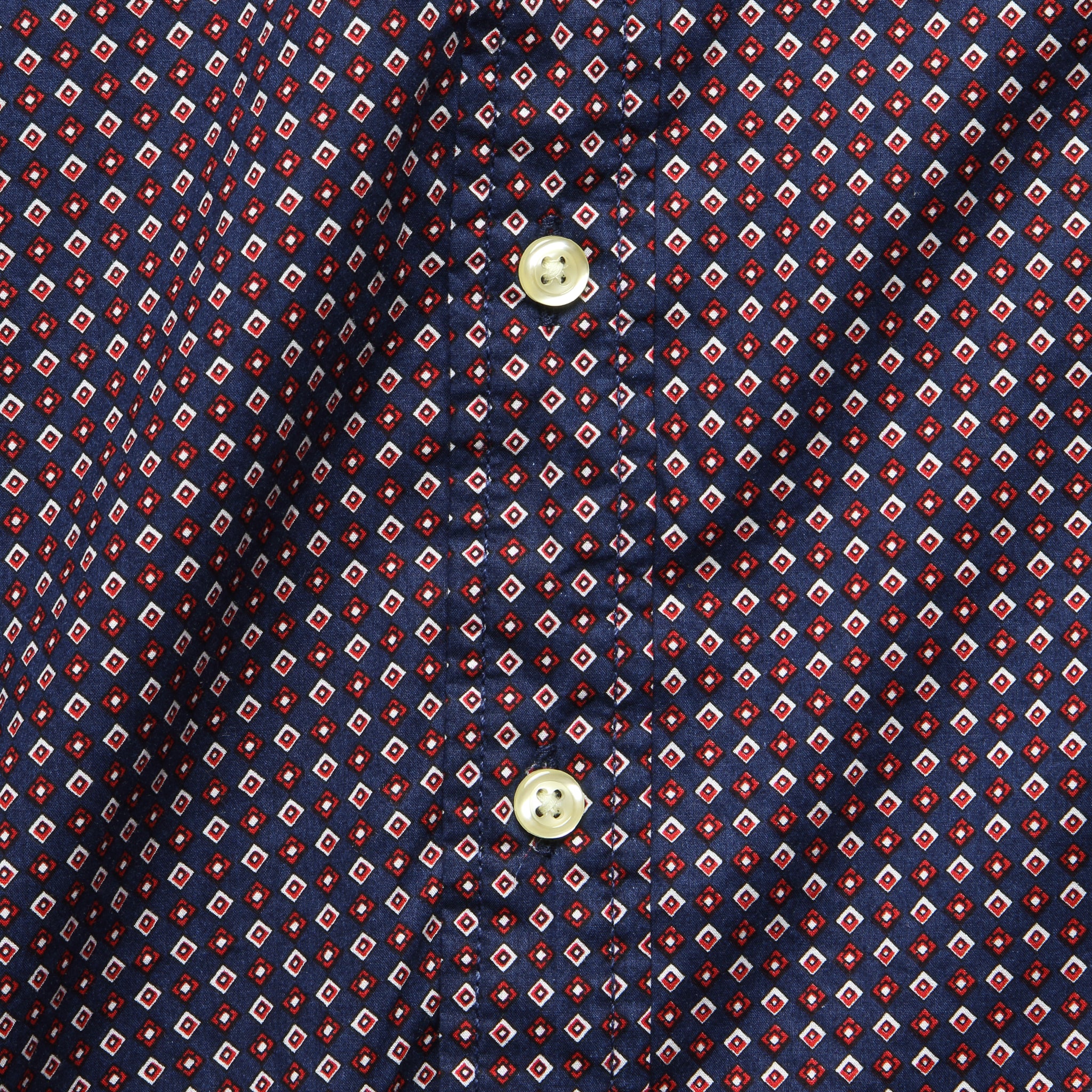 Geo Textured Shirt - Navy - Image 3