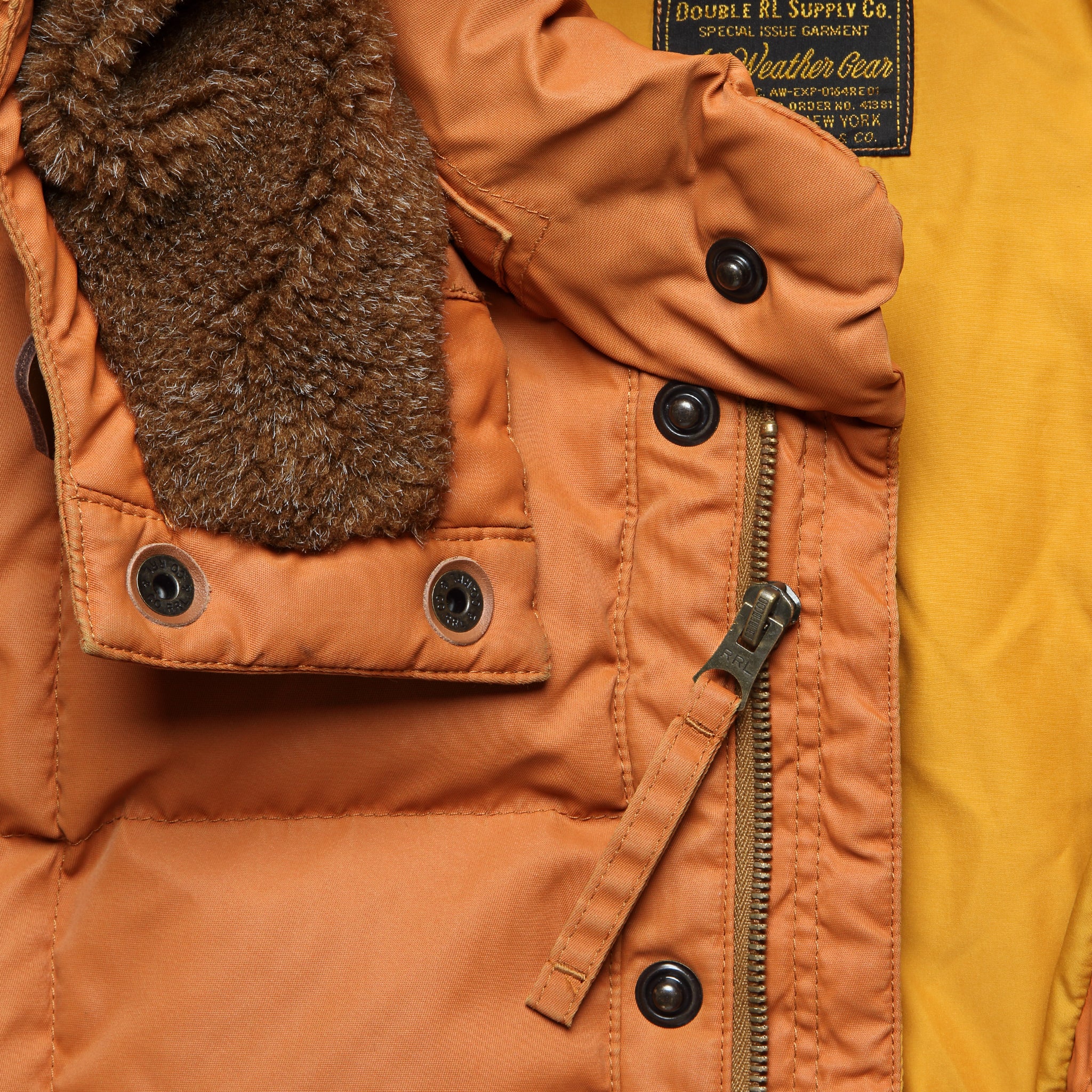Barrett Sherpa Jacket - Burnt Orange - Image 4