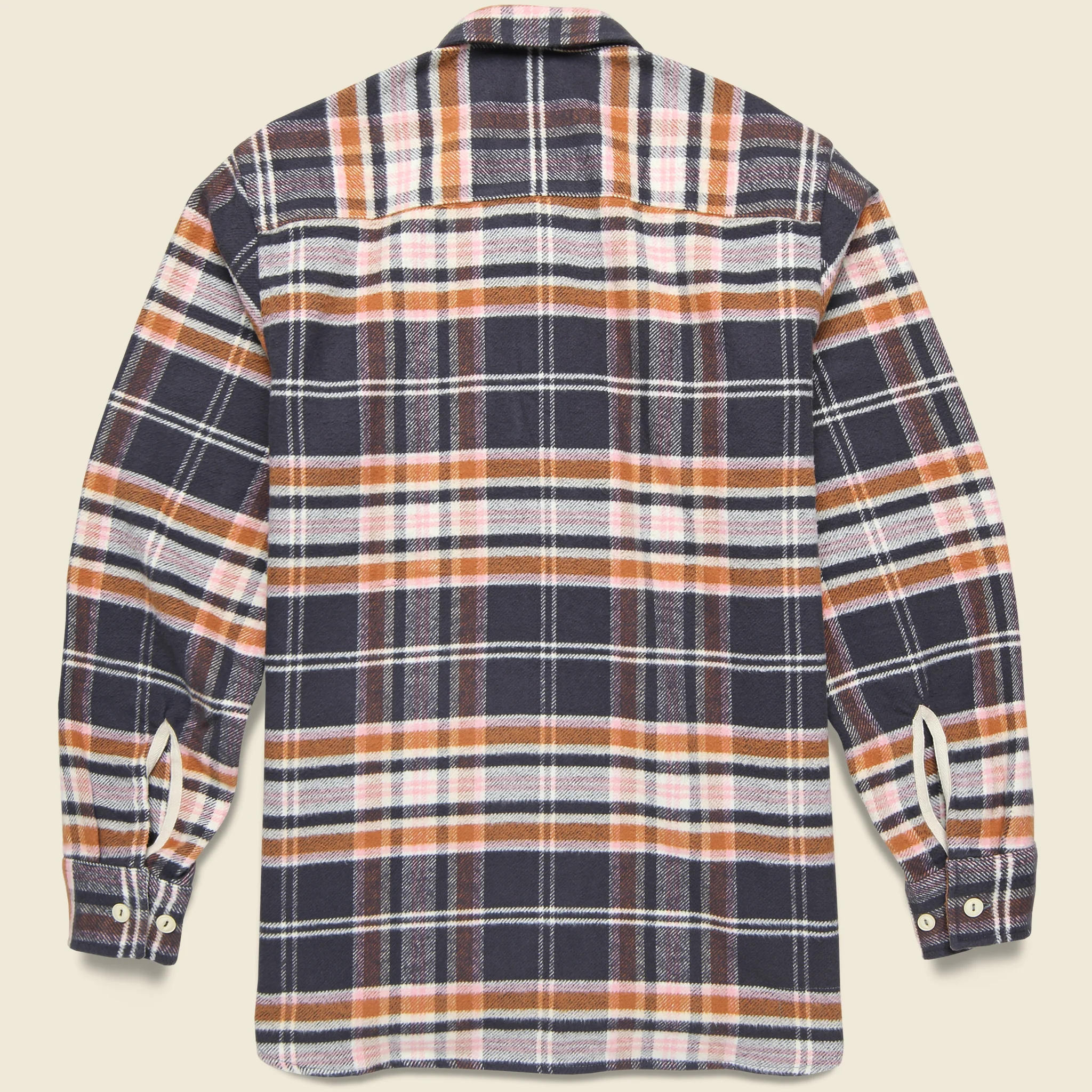 Barrow Brushed Flannel Workshirt - Grey Check - Image 2