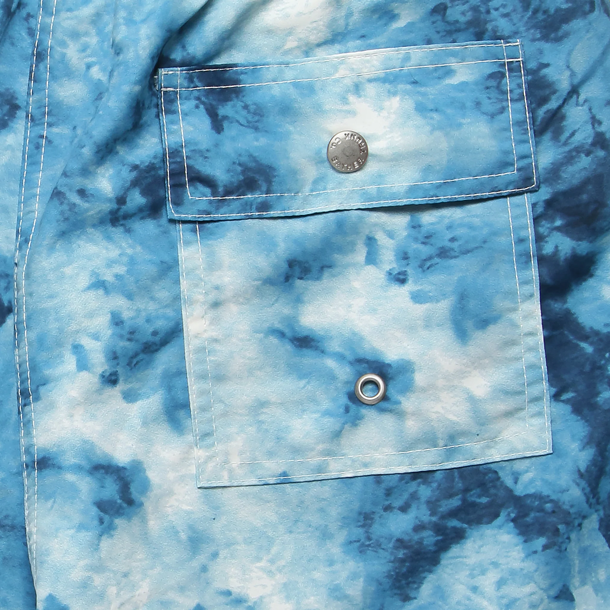 Ice Dye Swim Trunk - Blue - Image 3