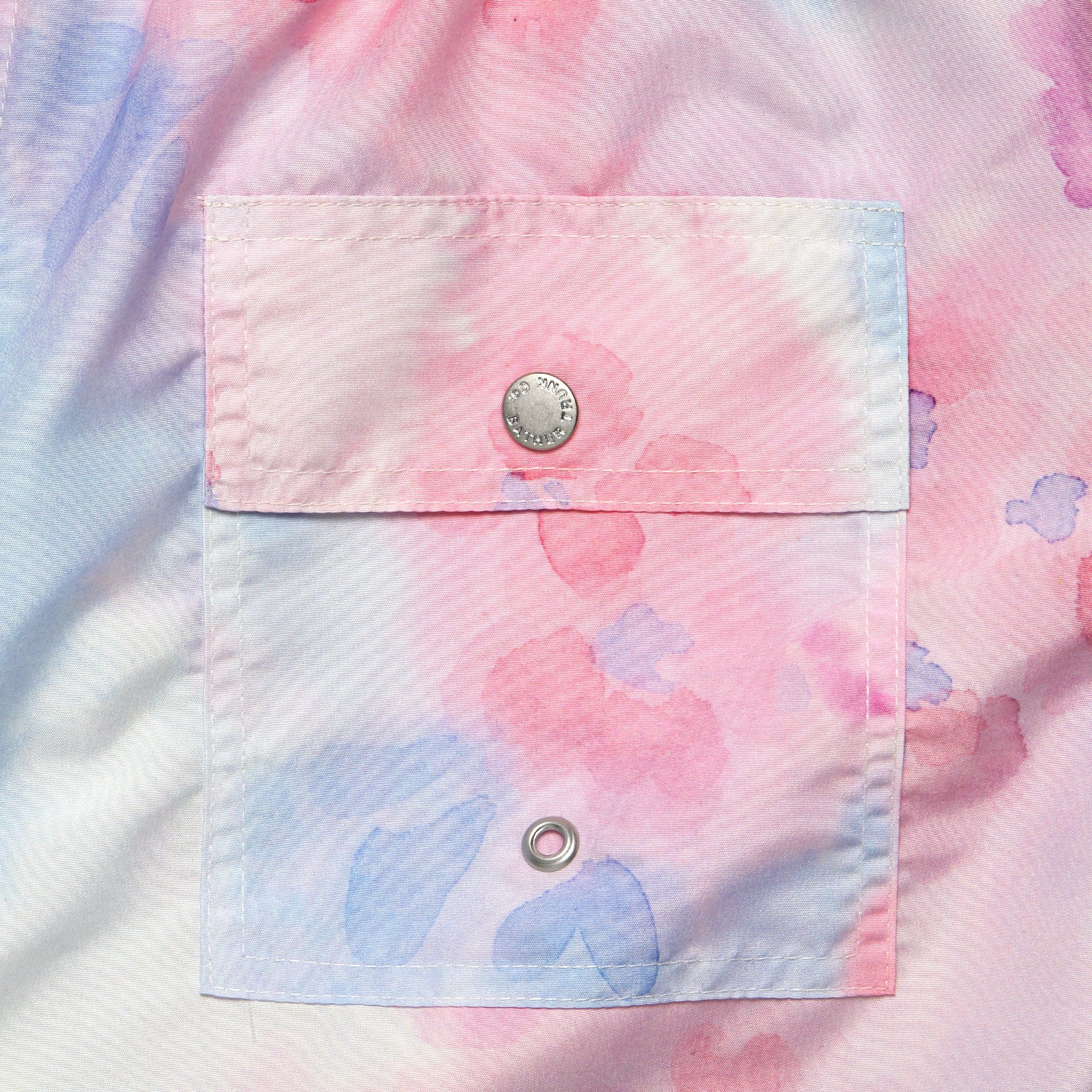 Tie Dye Swim Trunk - Pink - Image 3