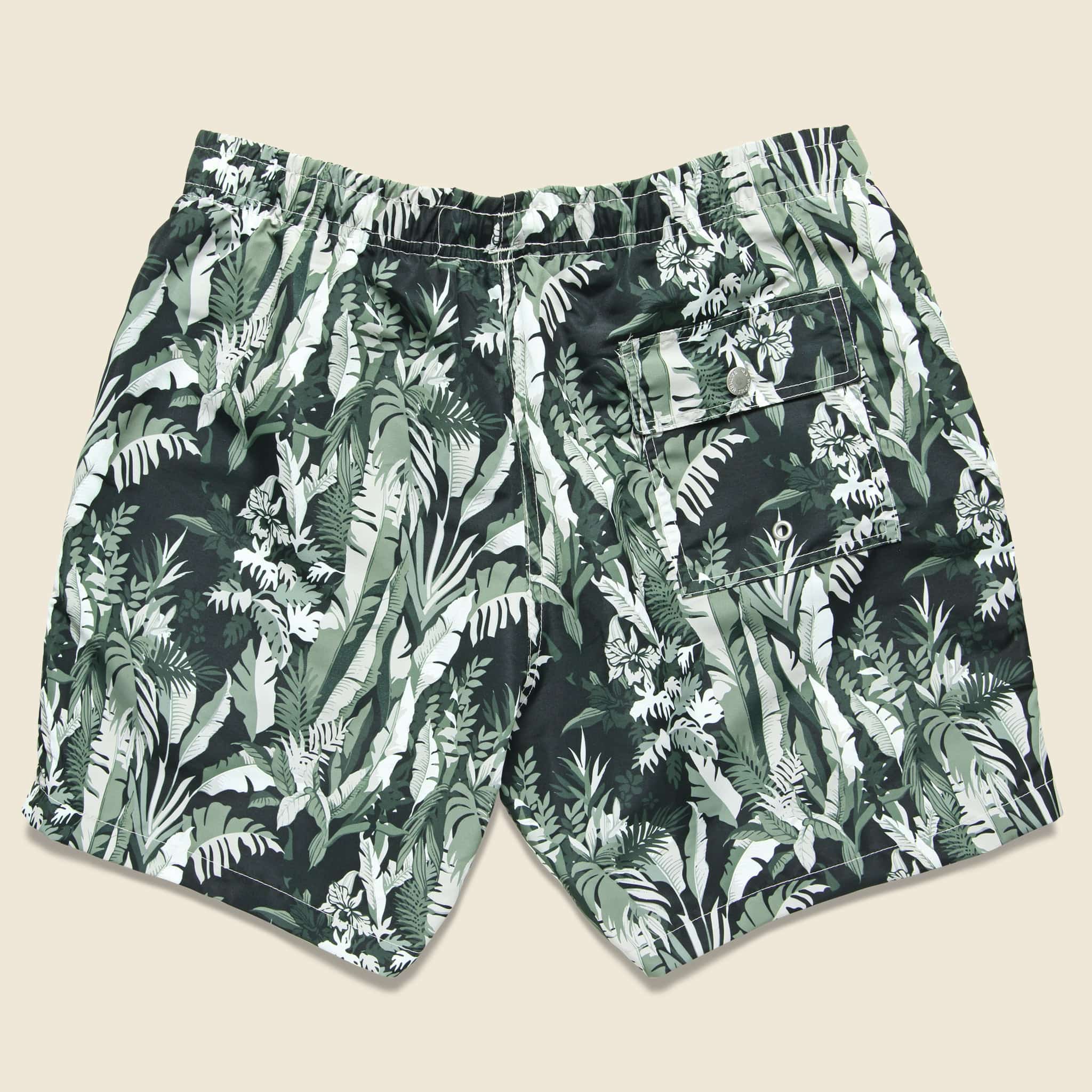 Tropical Forest Swim Trunk - Green - Image 2