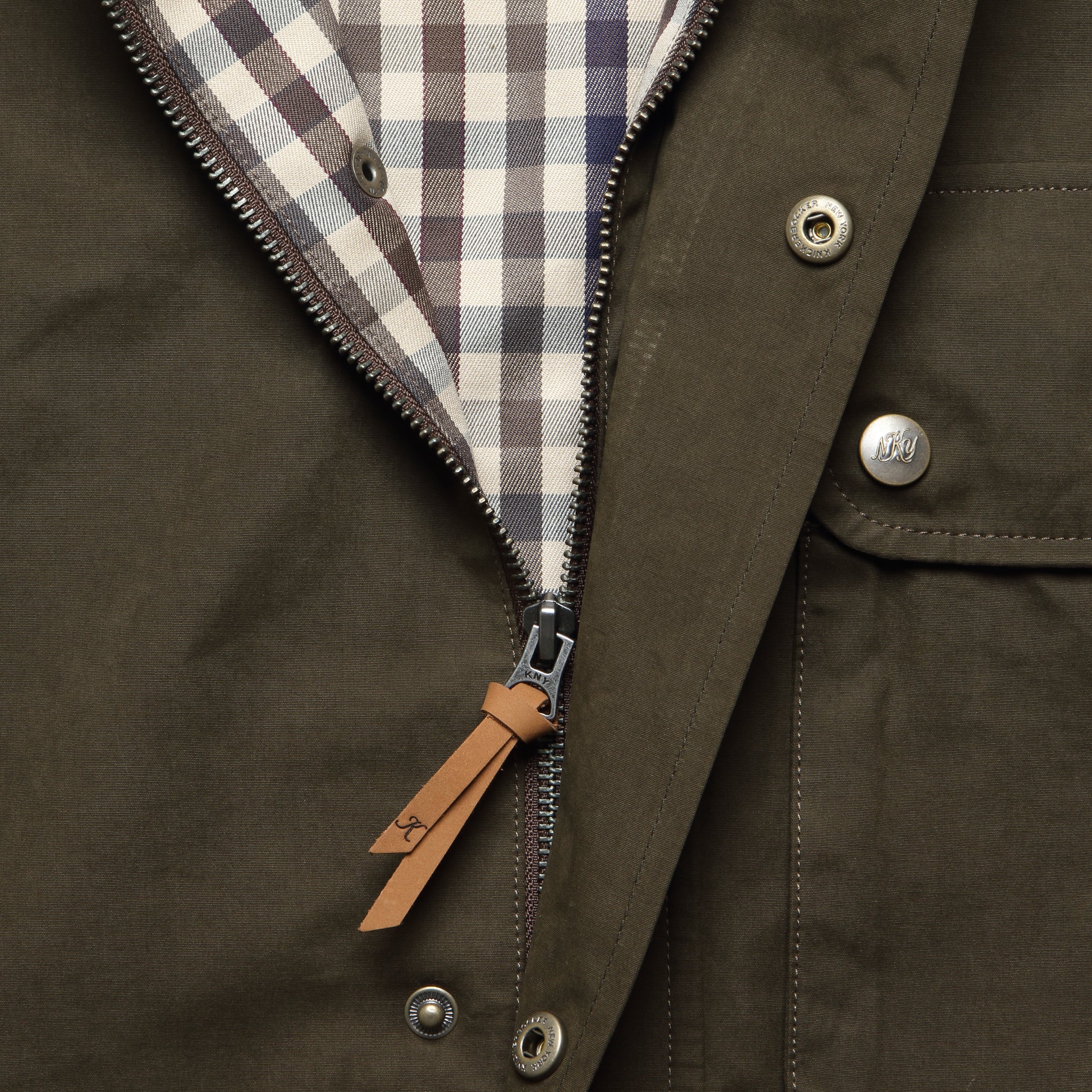 Bay Waxed Nylon Jacket - Olive - Image 4