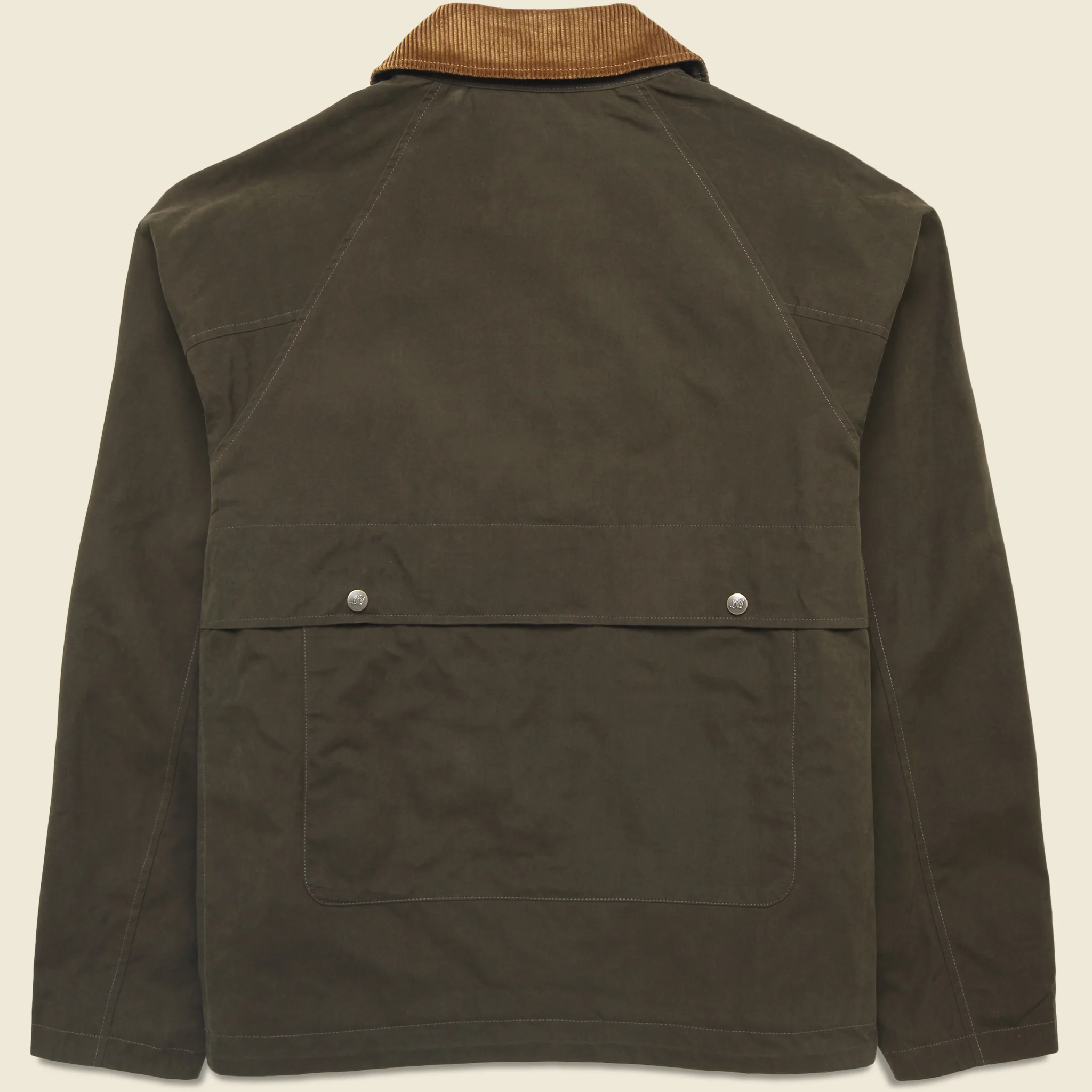 Bay Waxed Nylon Jacket - Olive - Image 5