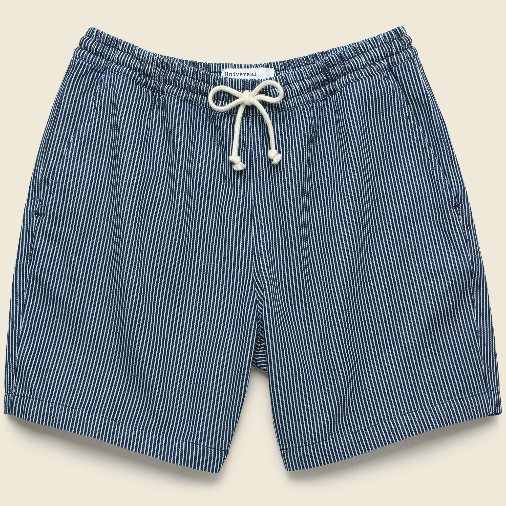 Beach Short - Hickory Stripe Indigo