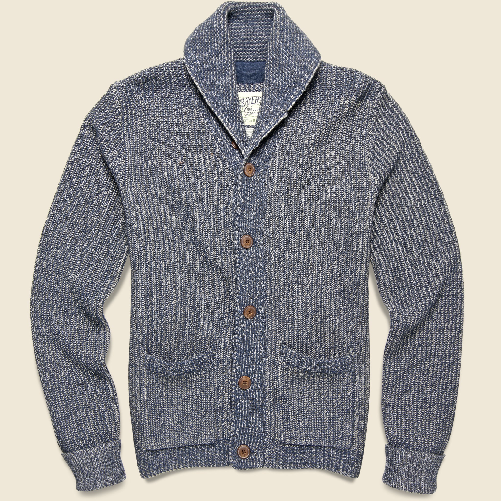 Belmont Shawl Cardigan - Blue Charcoal