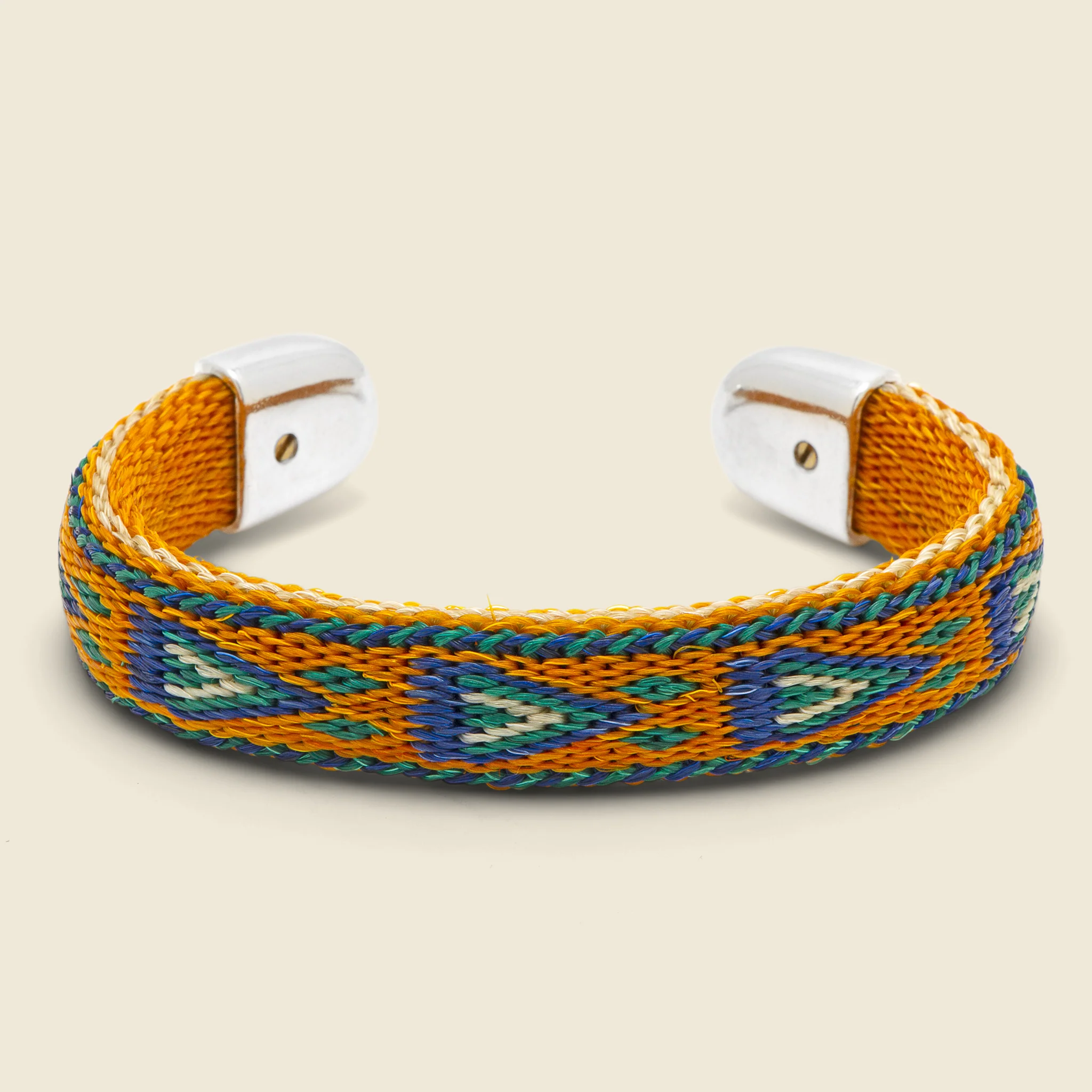 Bendable Horsehair Bracelet - Orange/Blue