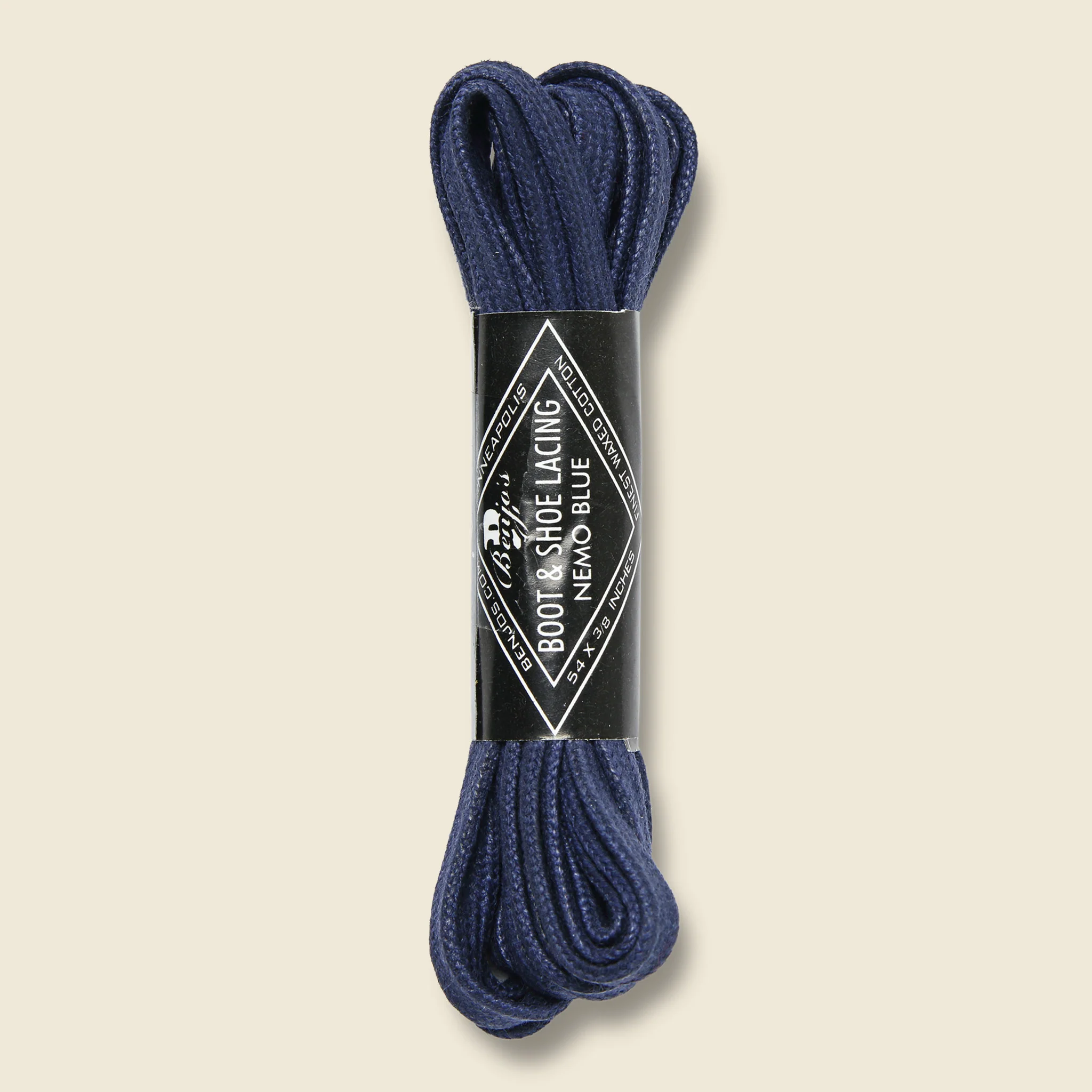 54” Waxed Laces - Nemo Blue