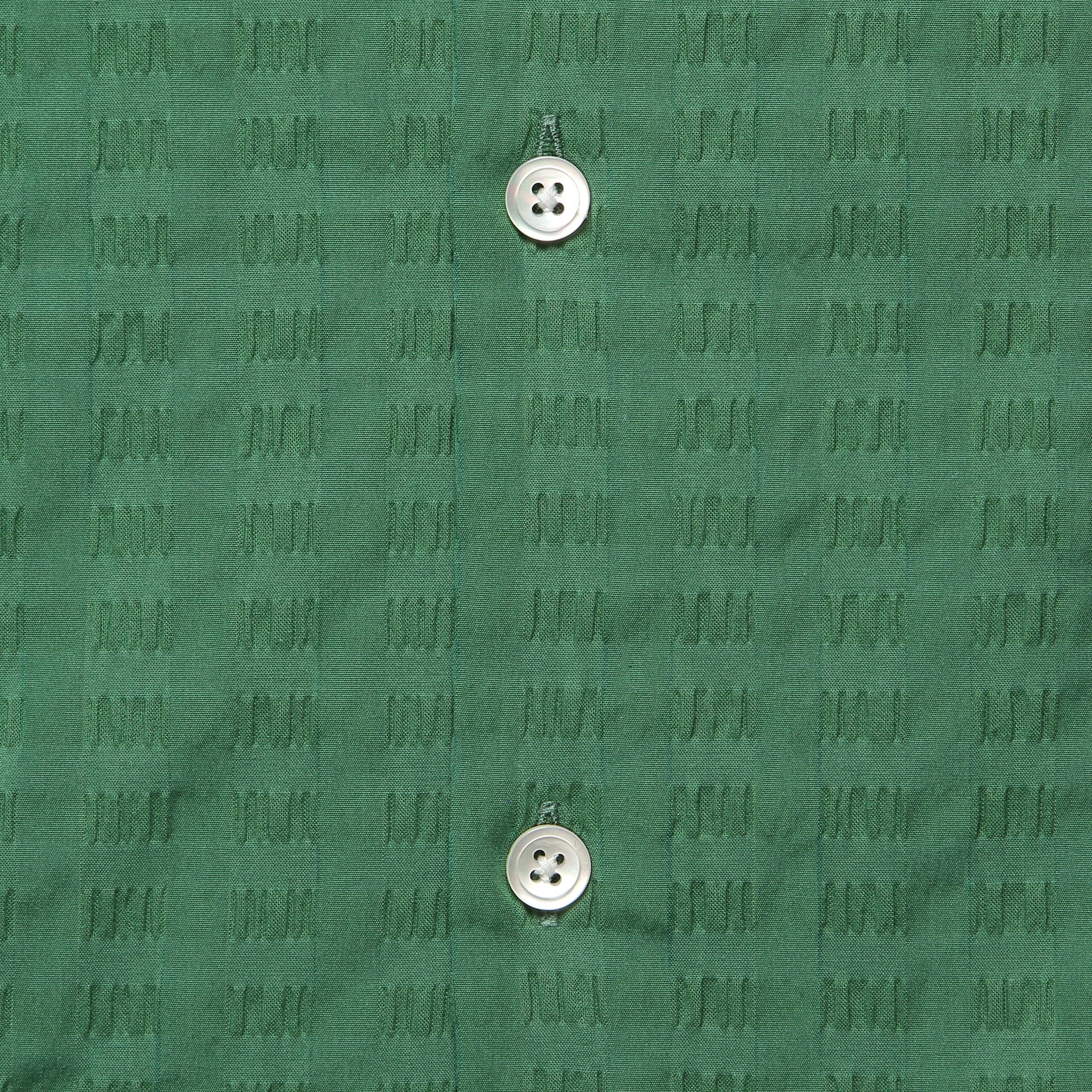 Big Square Seersucker Shirt - Green - Image 3