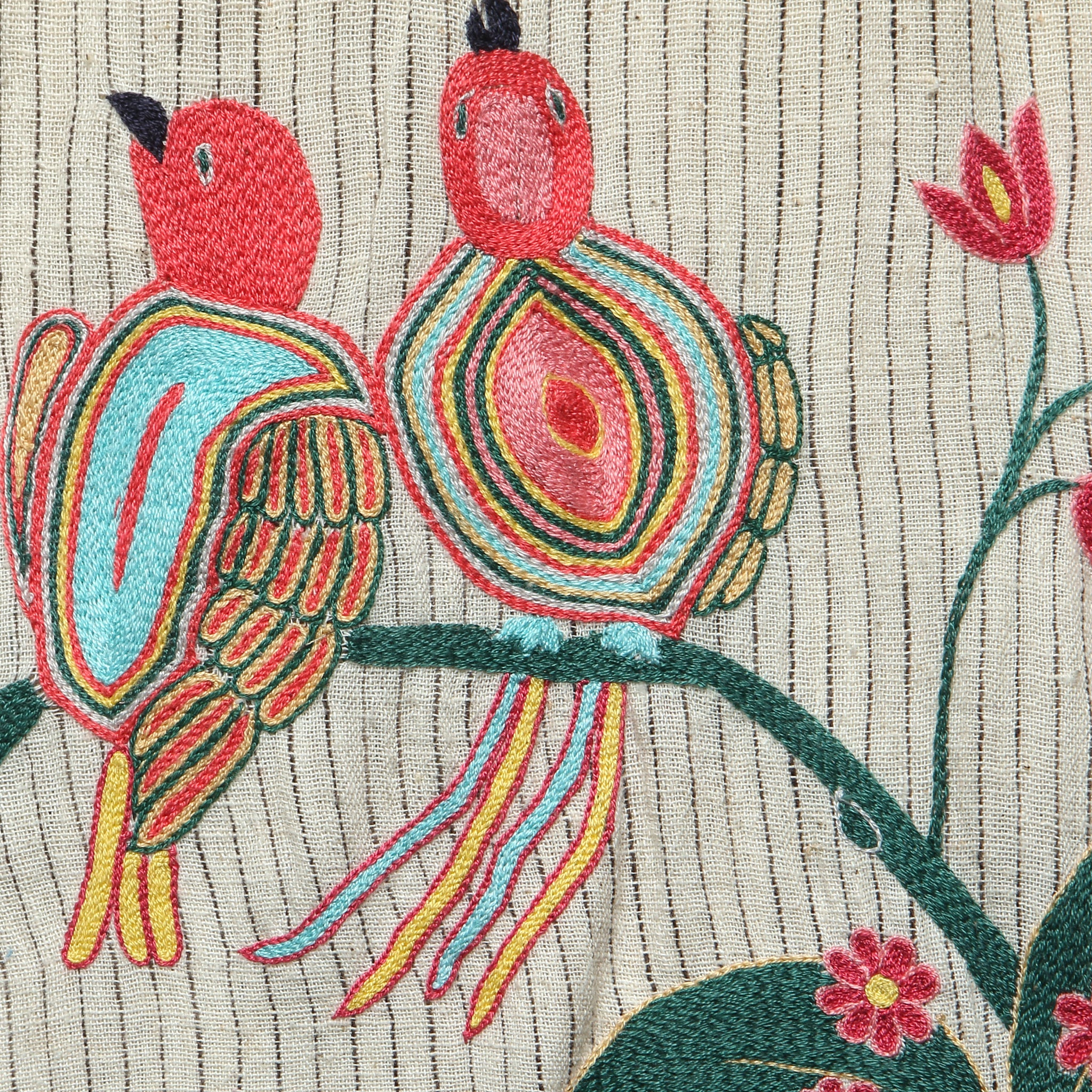 Embroidered Bird Shirt - Natural - Image 4