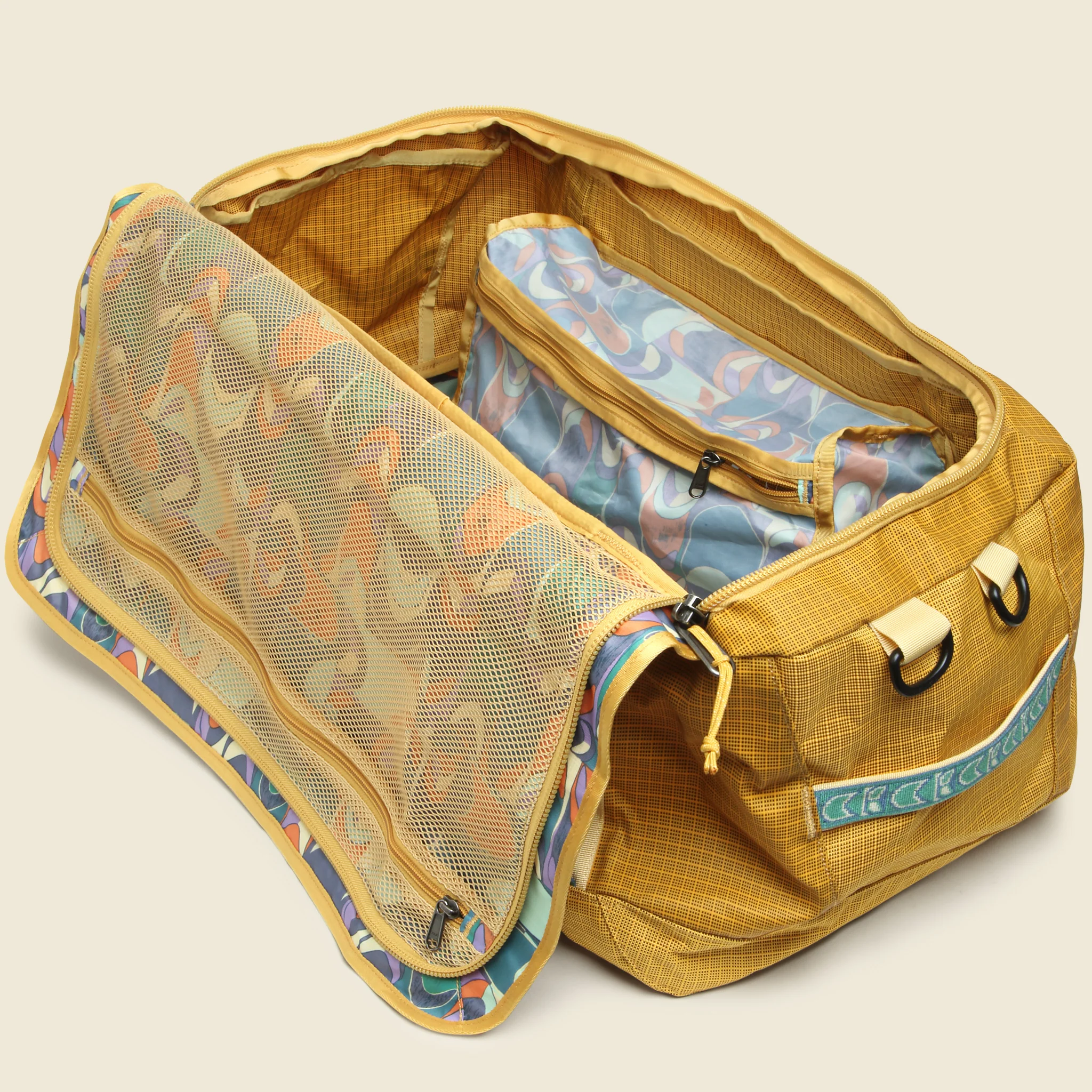 Black Hole Duffel 55L - Pufferfish Gold - Image 3