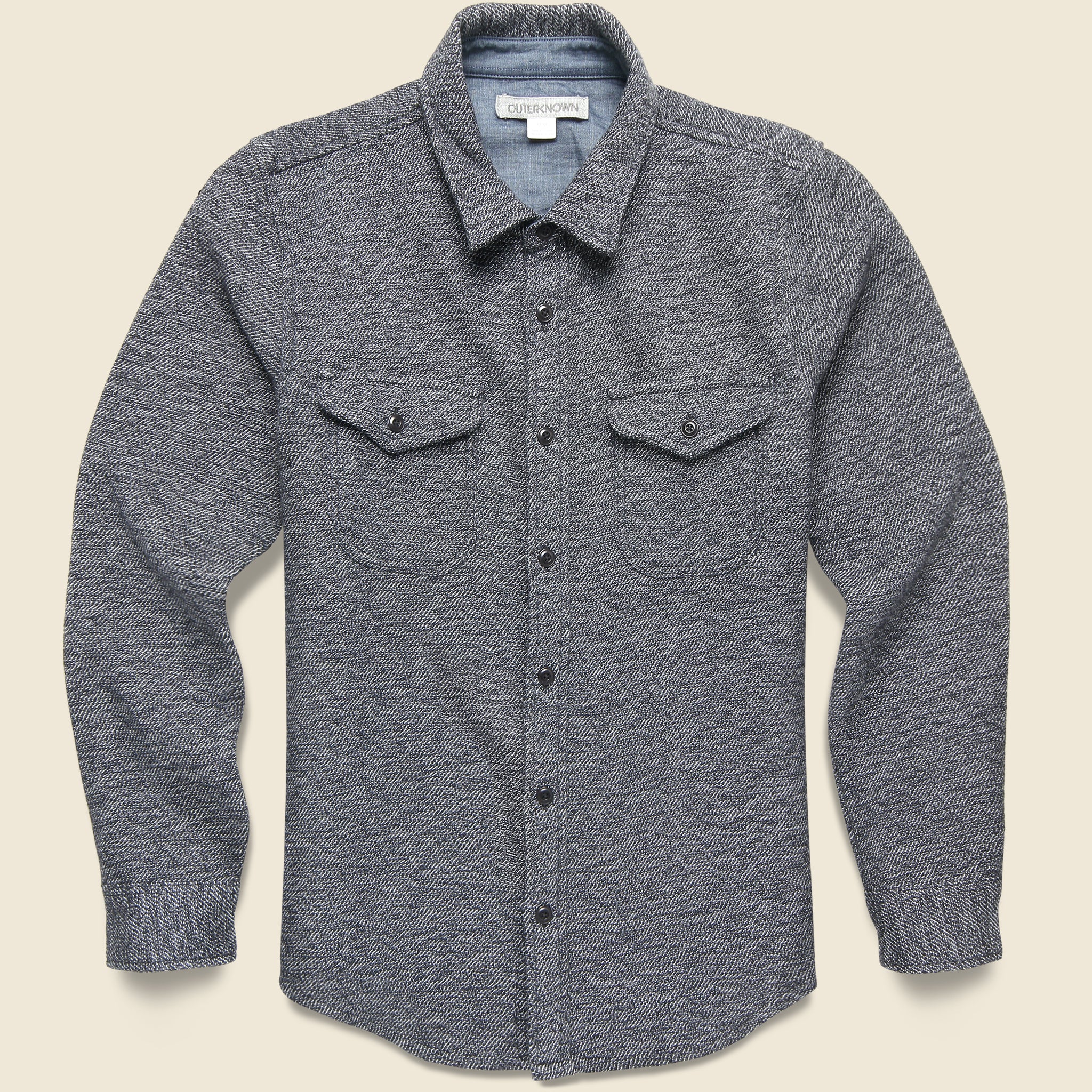 Blanket Shirt - Black Jaspe Blanket