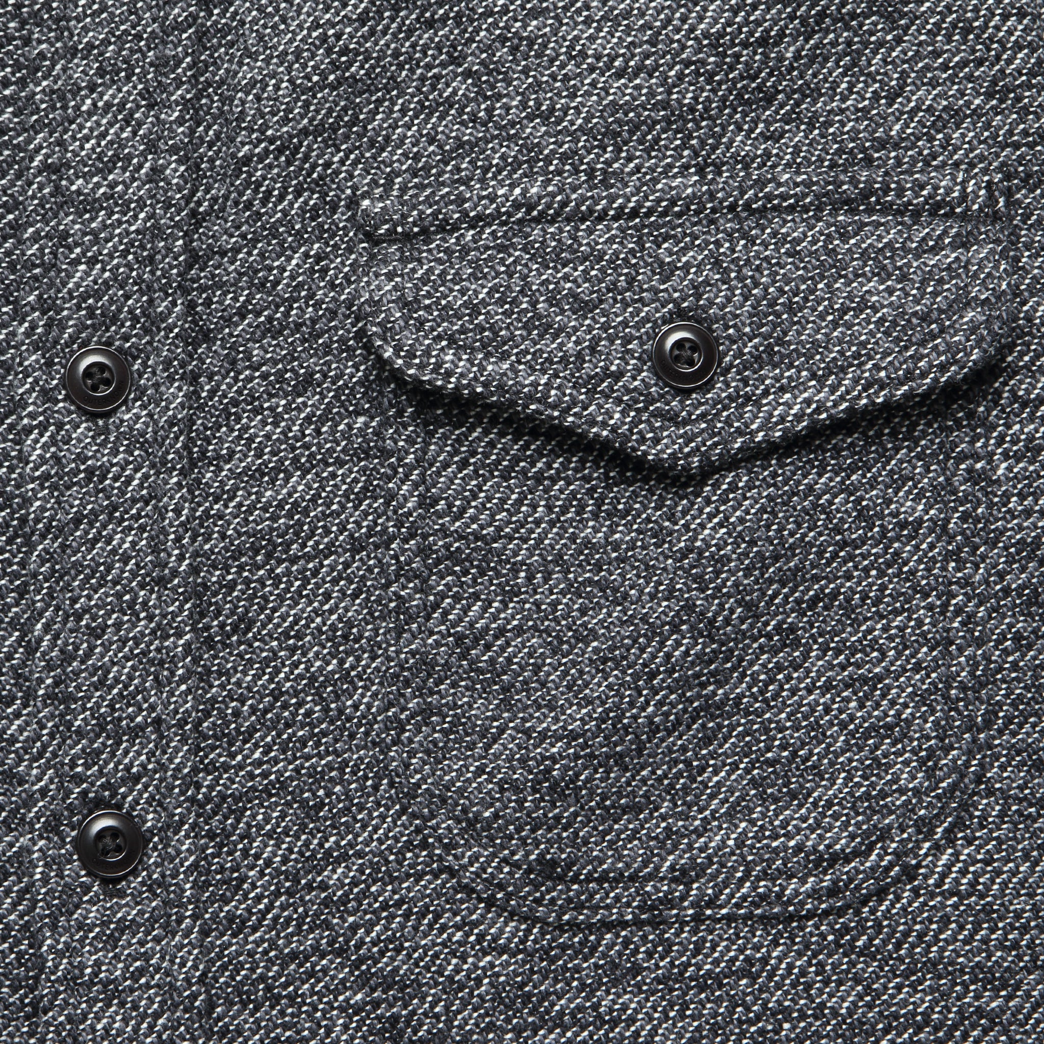 Blanket Shirt - Black Jaspe Blanket - Image 3