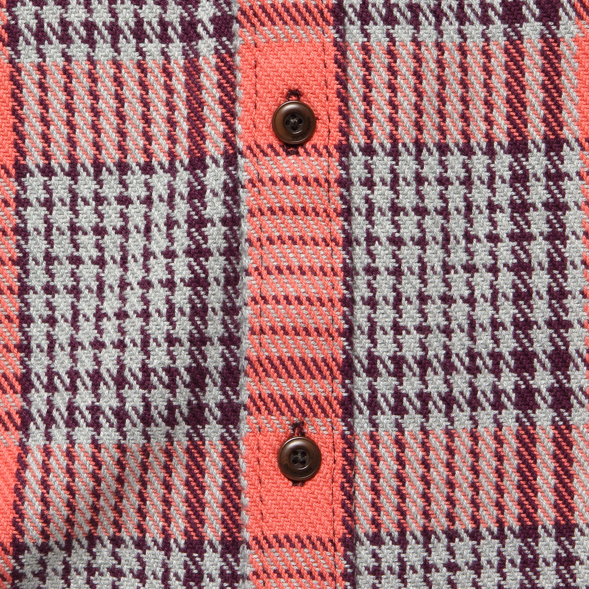 Blanket Shirt - Bright Coral Graph Plaid - Image 3