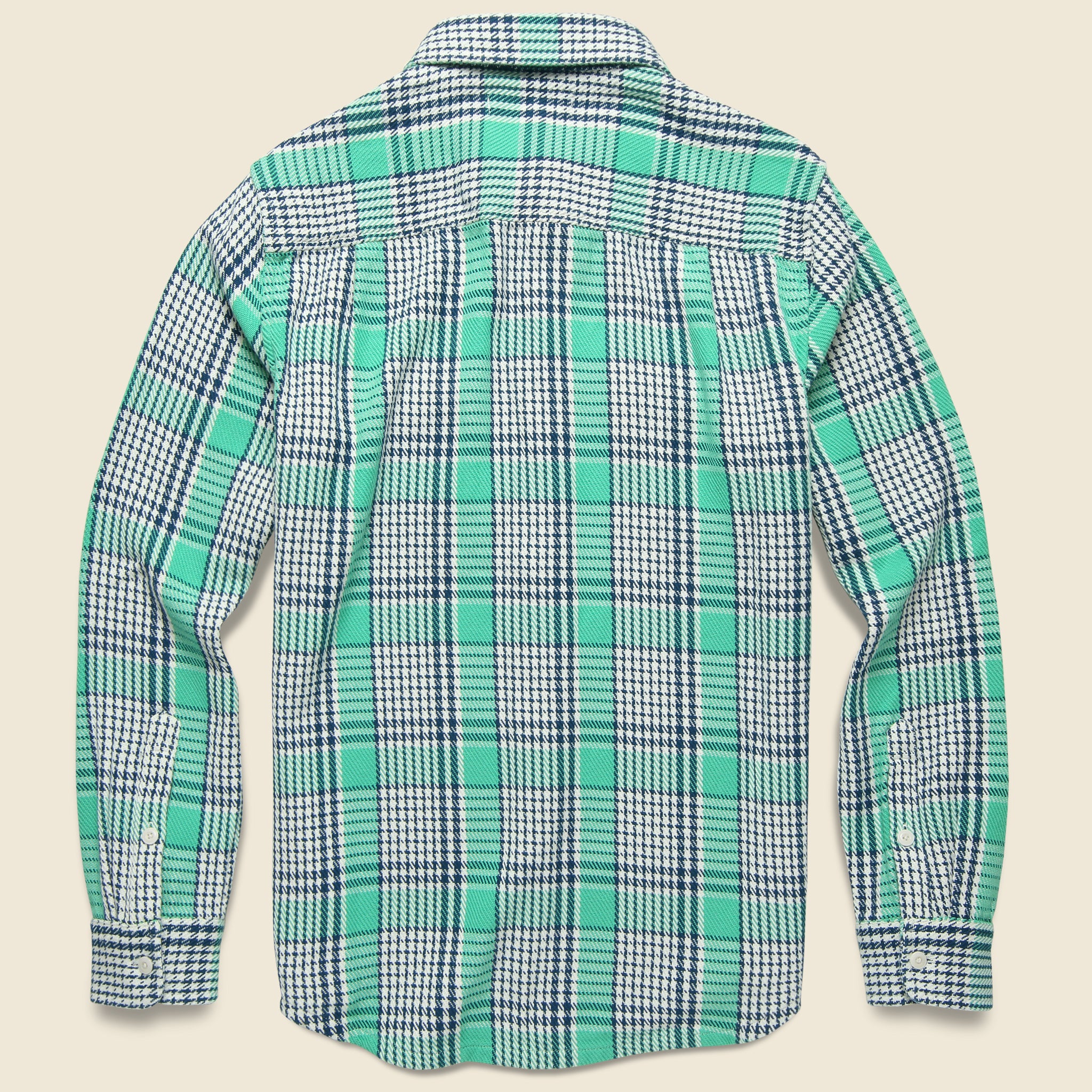 Blanket Shirt - Sea Green Graph Plaid - Image 2