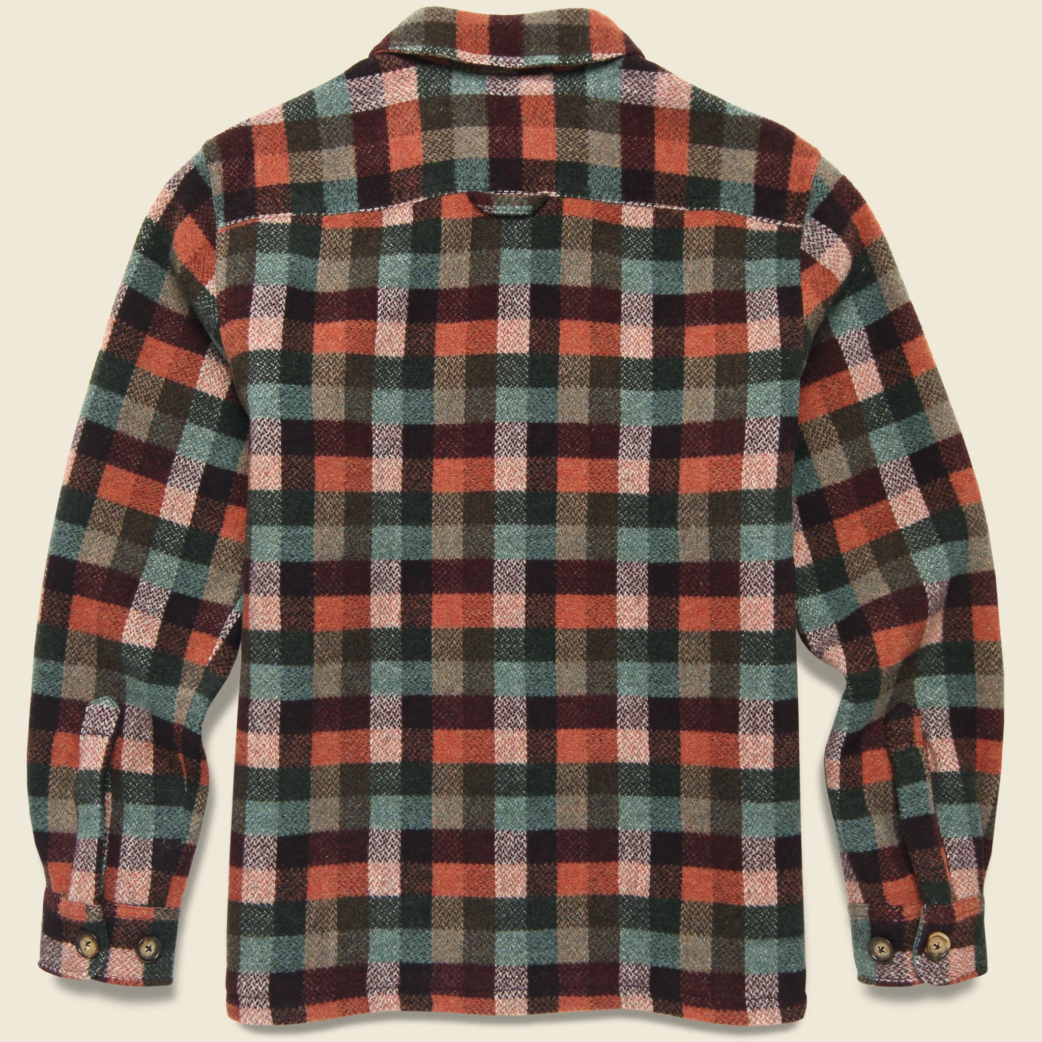 Block Overshirt - Brick/Green/Multi - Image 2