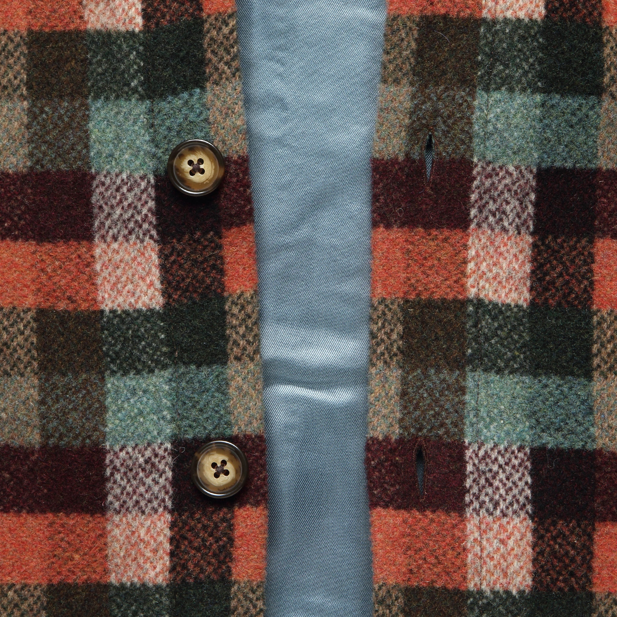 Block Overshirt - Brick/Green/Multi - Image 3