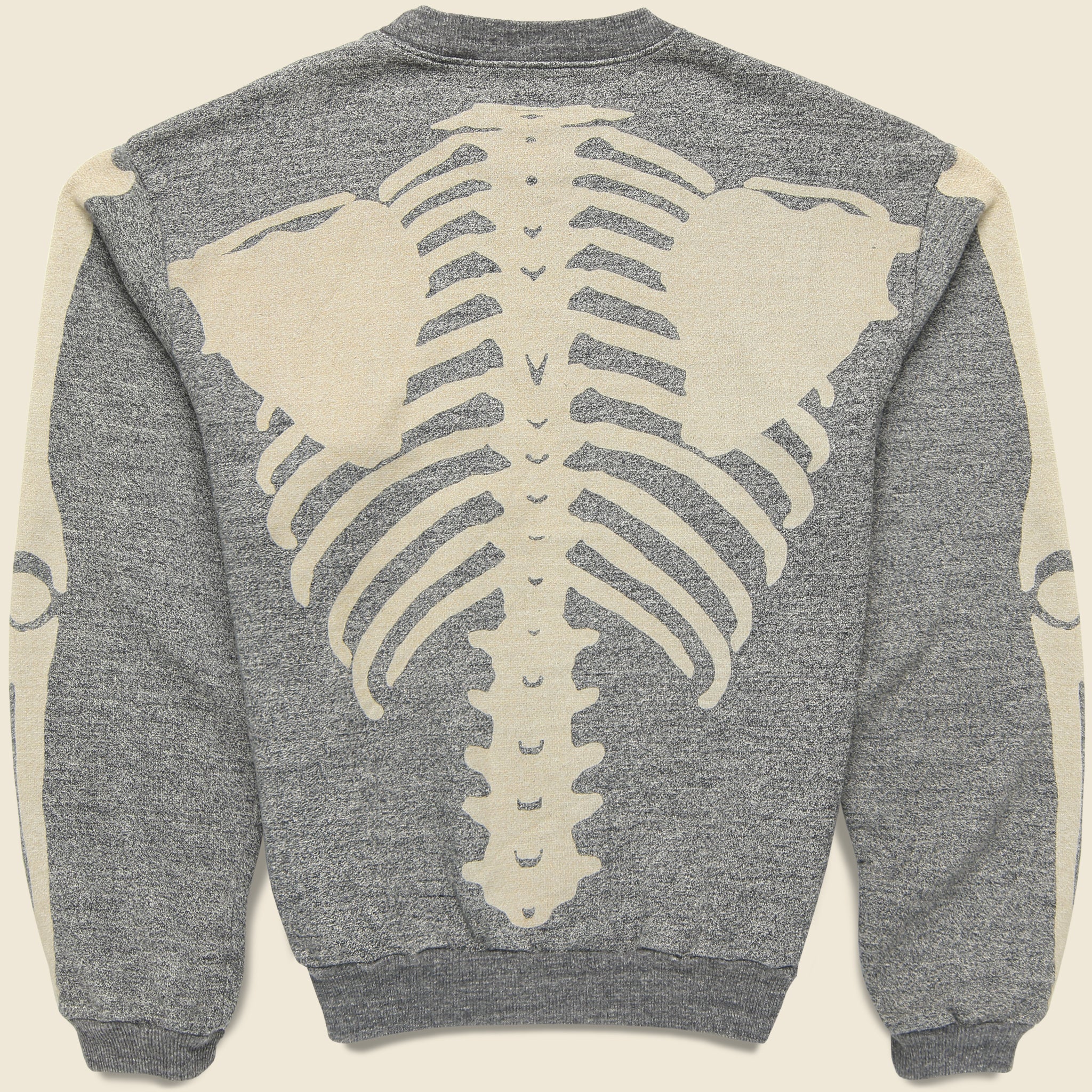 Bone Gandrelle Big Crew Sweater - Charcoal - Image 3