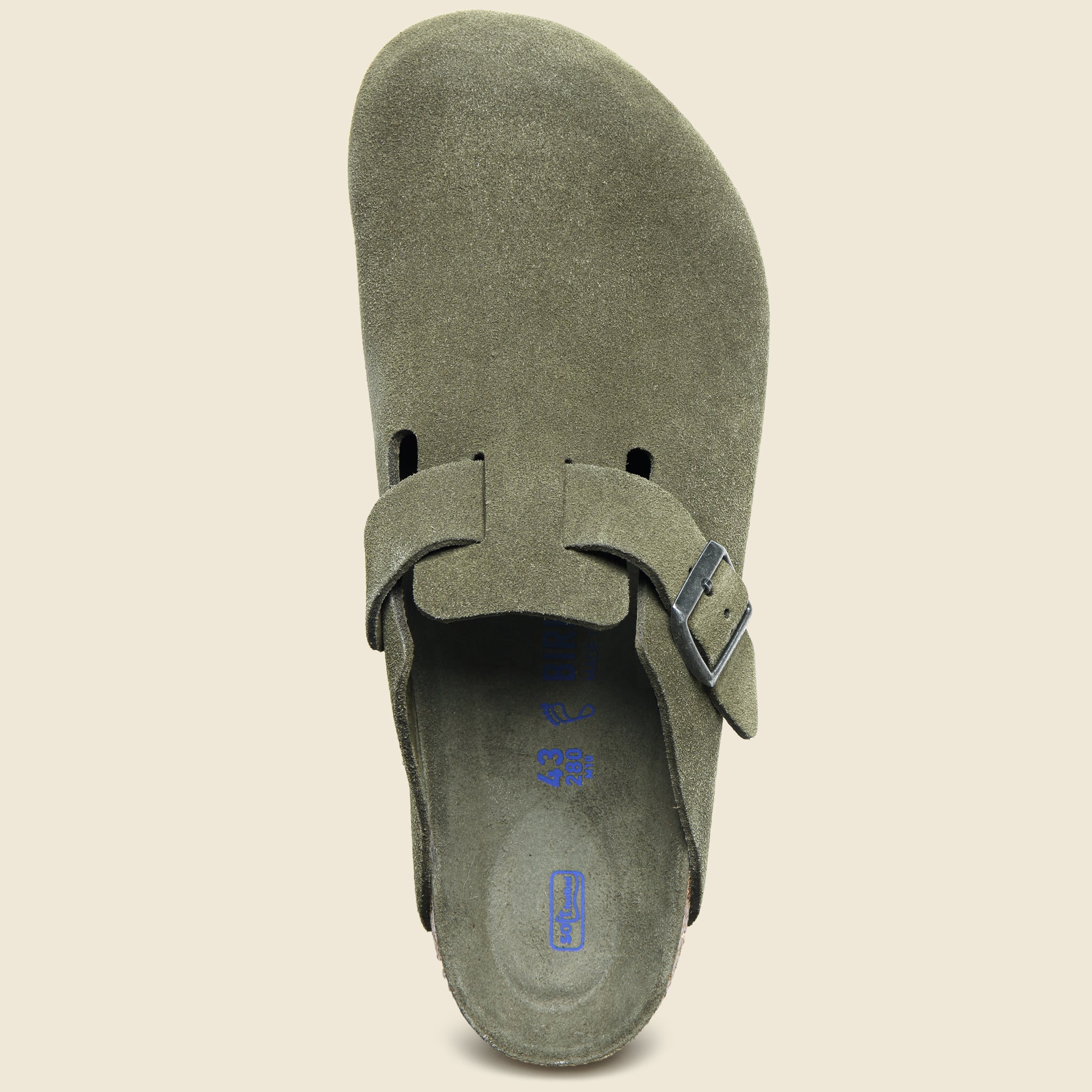Boston Soft Footbed Clog - Tonal Thyme Suede - Image 2